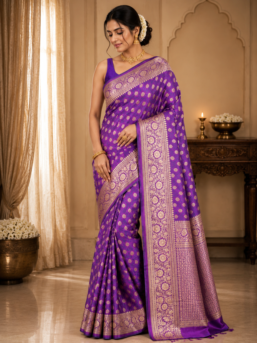 Saloni - Satin Silk Saree