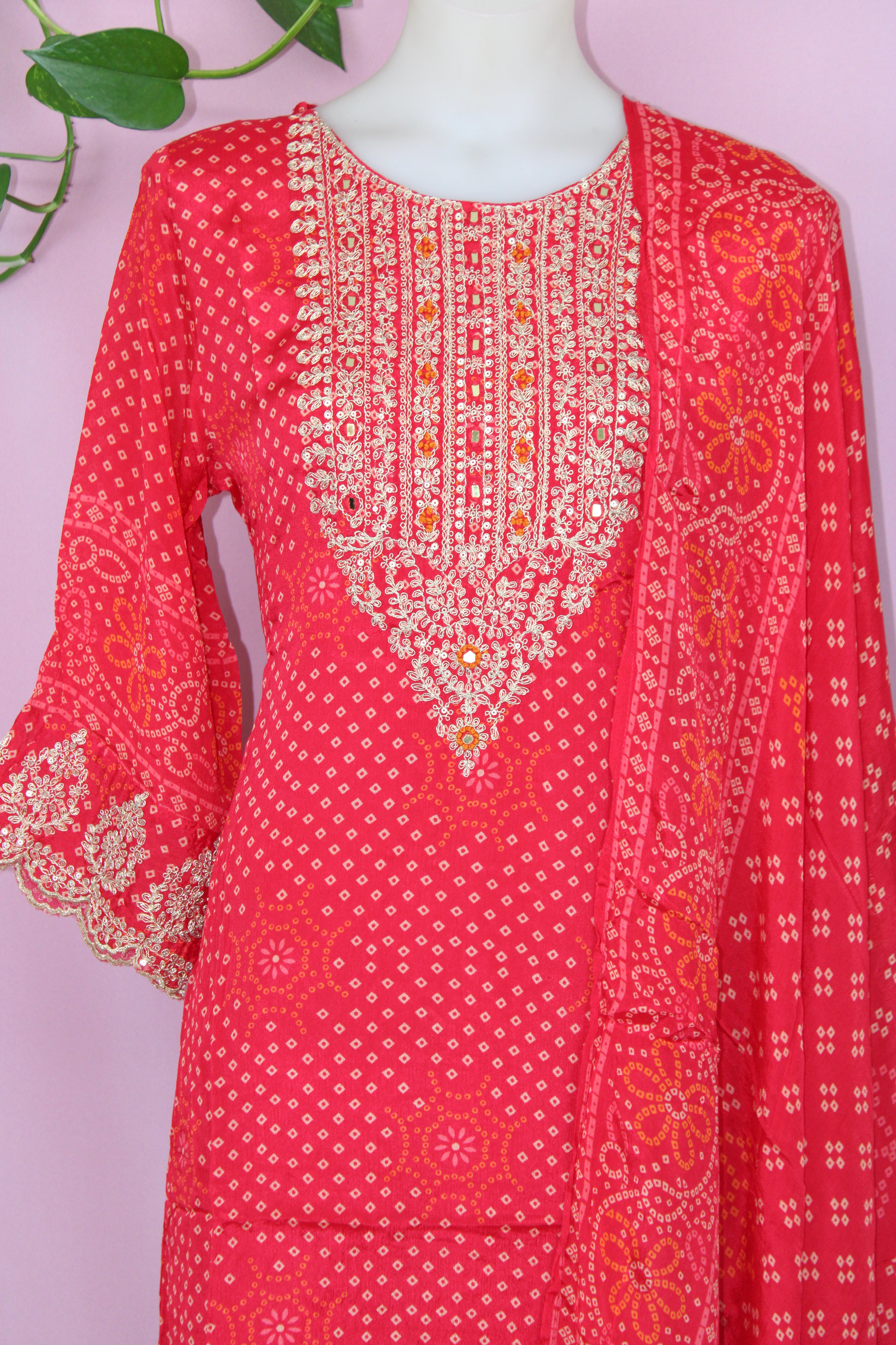 Samita - Chinnon Embroidery Straight Suit