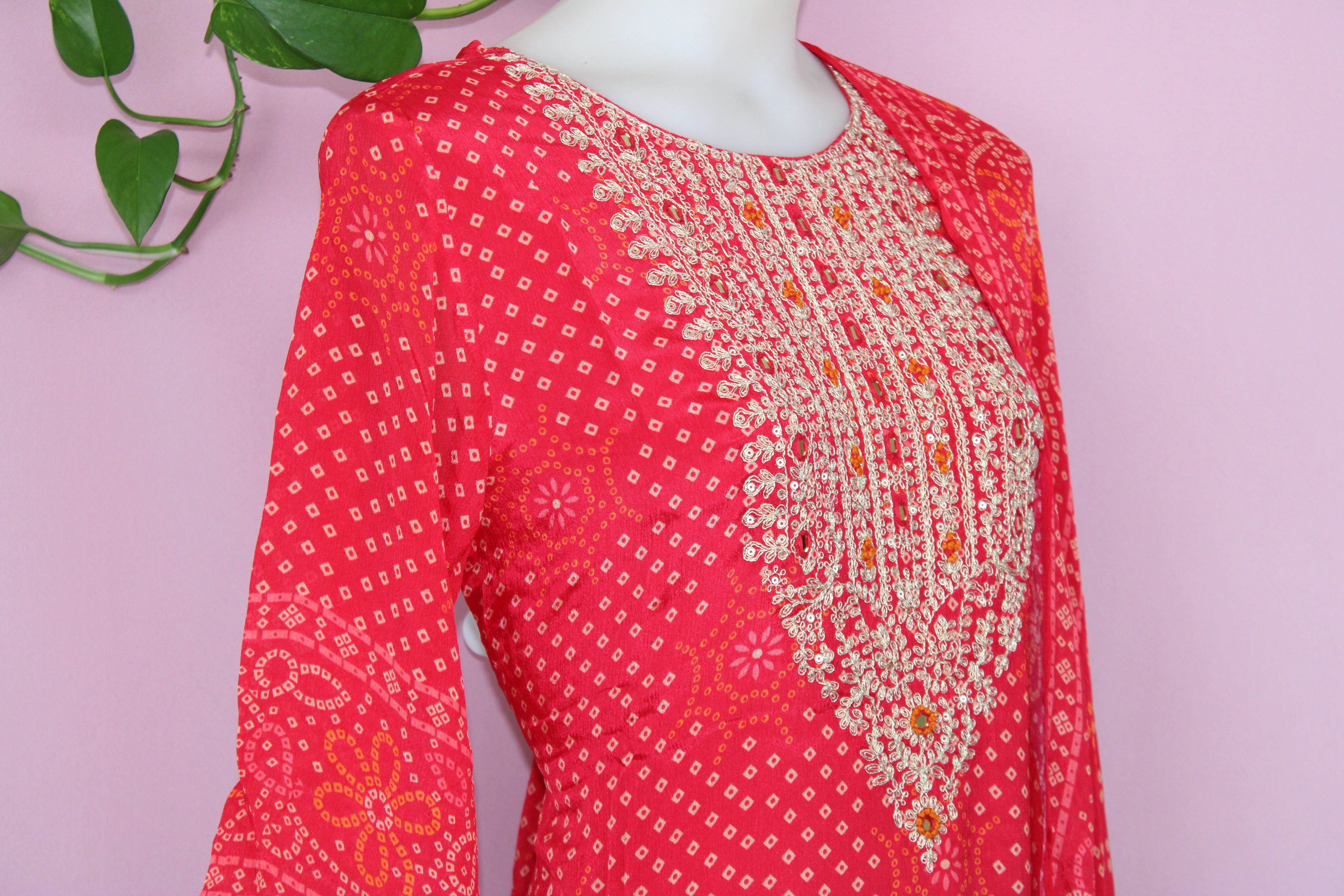 Samita - Chinnon Embroidery Straight Suit