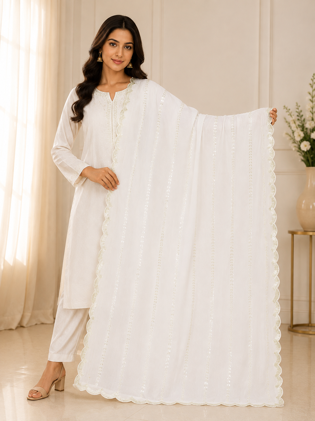 Selfie - Georgette Embroidery Dupatta