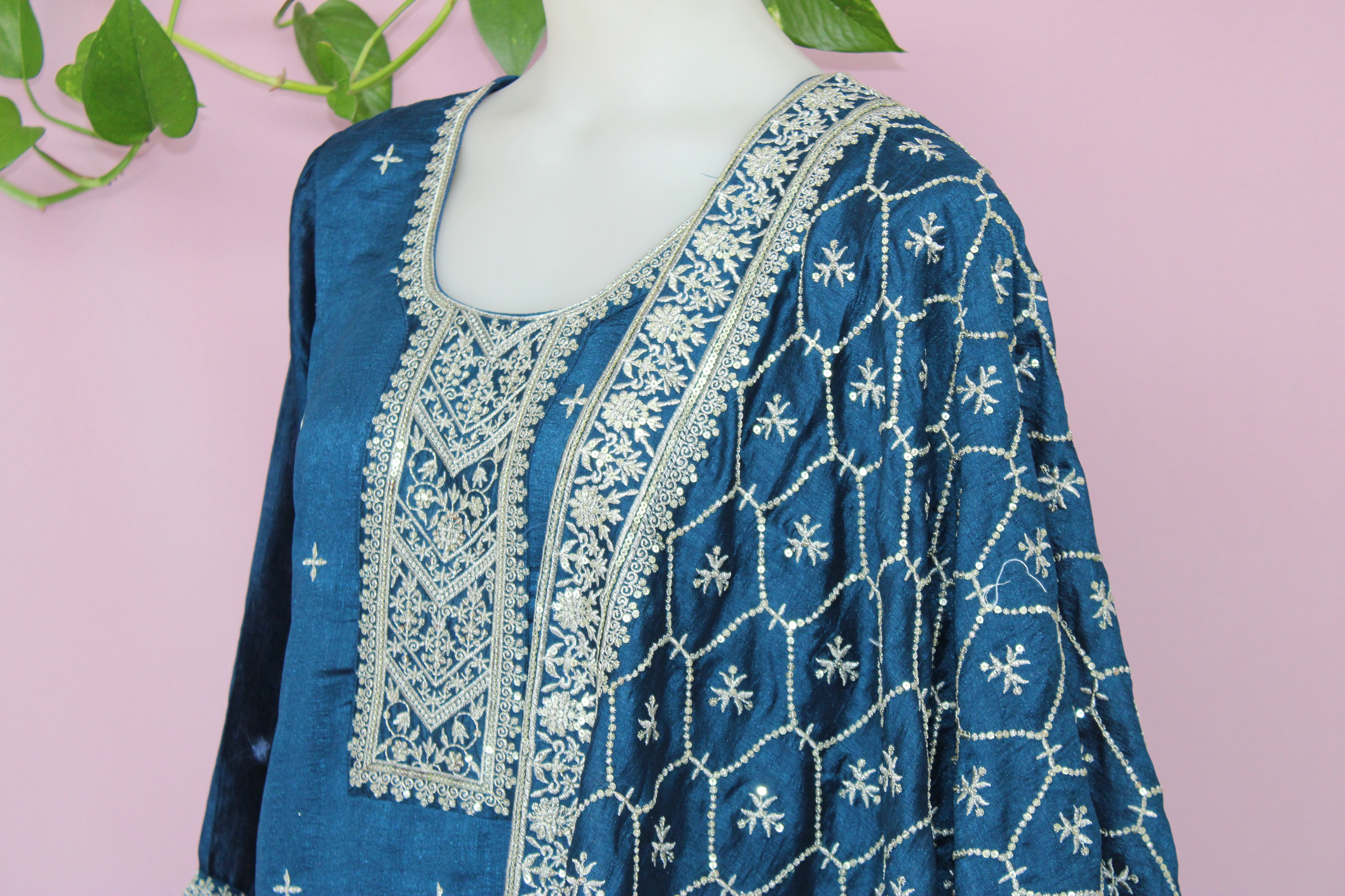 Shubha - Vichitra Chiffon Straight Suit