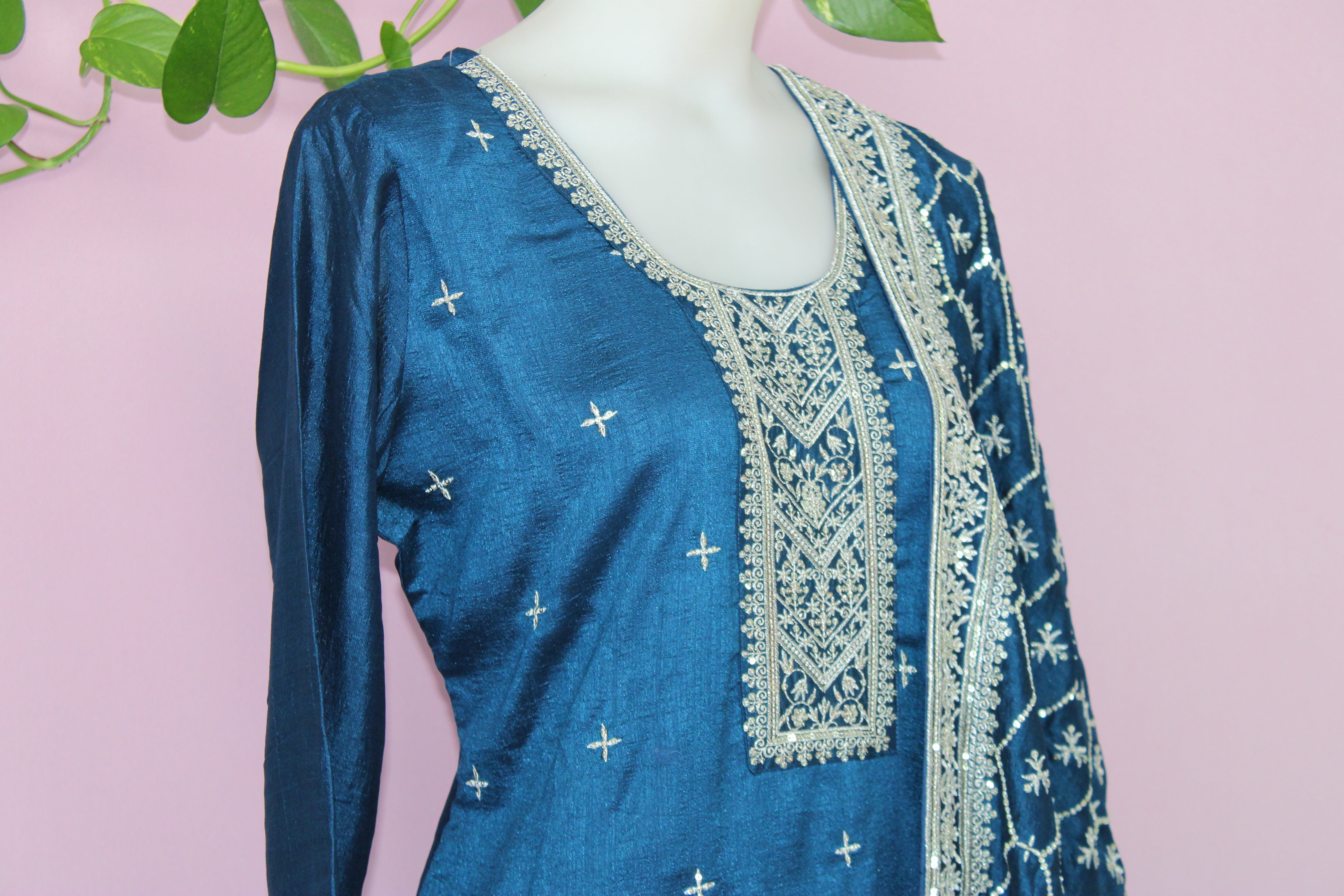 Shubha - Vichitra Chiffon Straight Suit