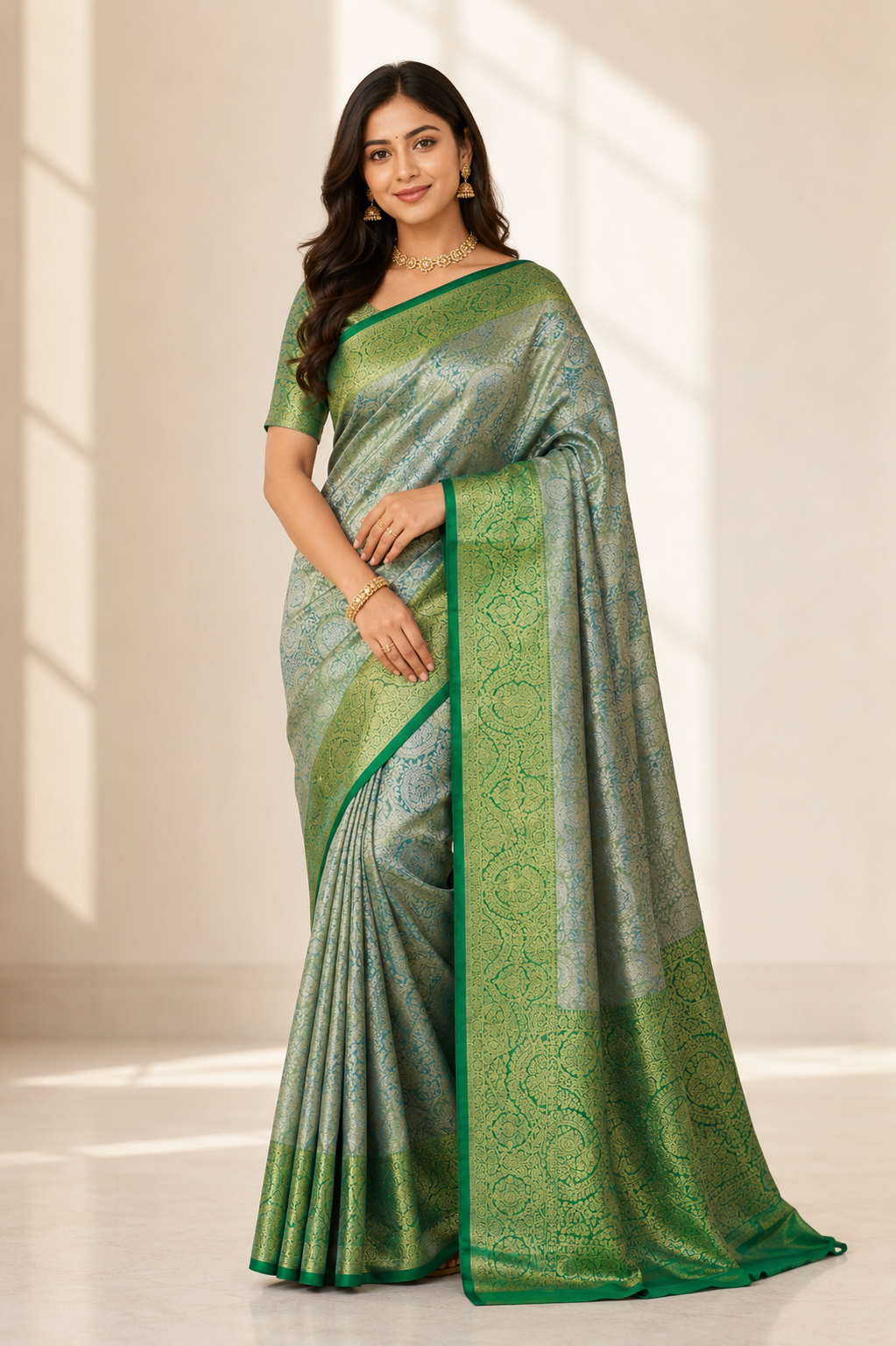 Shuchi - Kanchipuram Tissue Silk Saree.