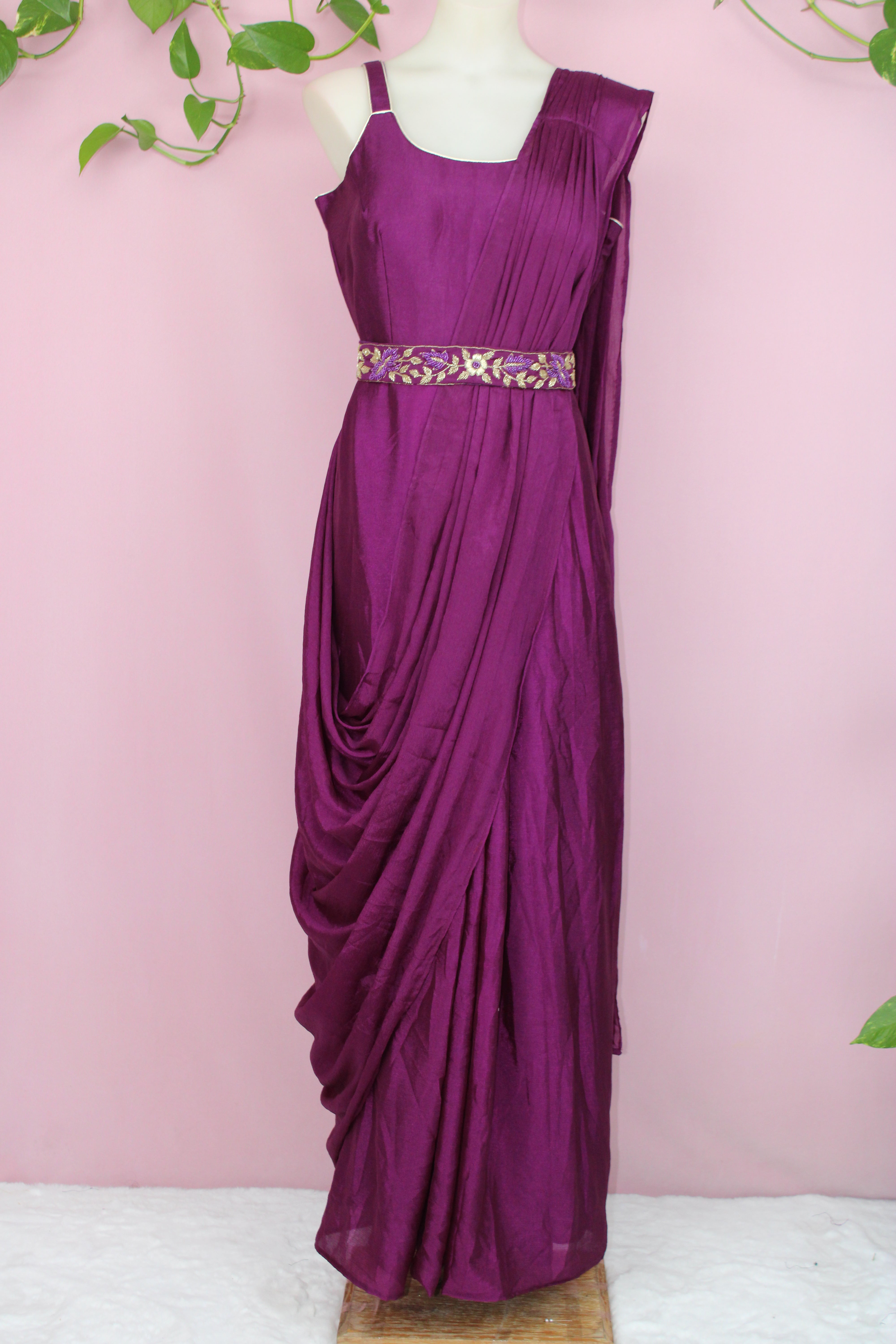 Shyra - Chinnon Embroidered Indo - Western Dress