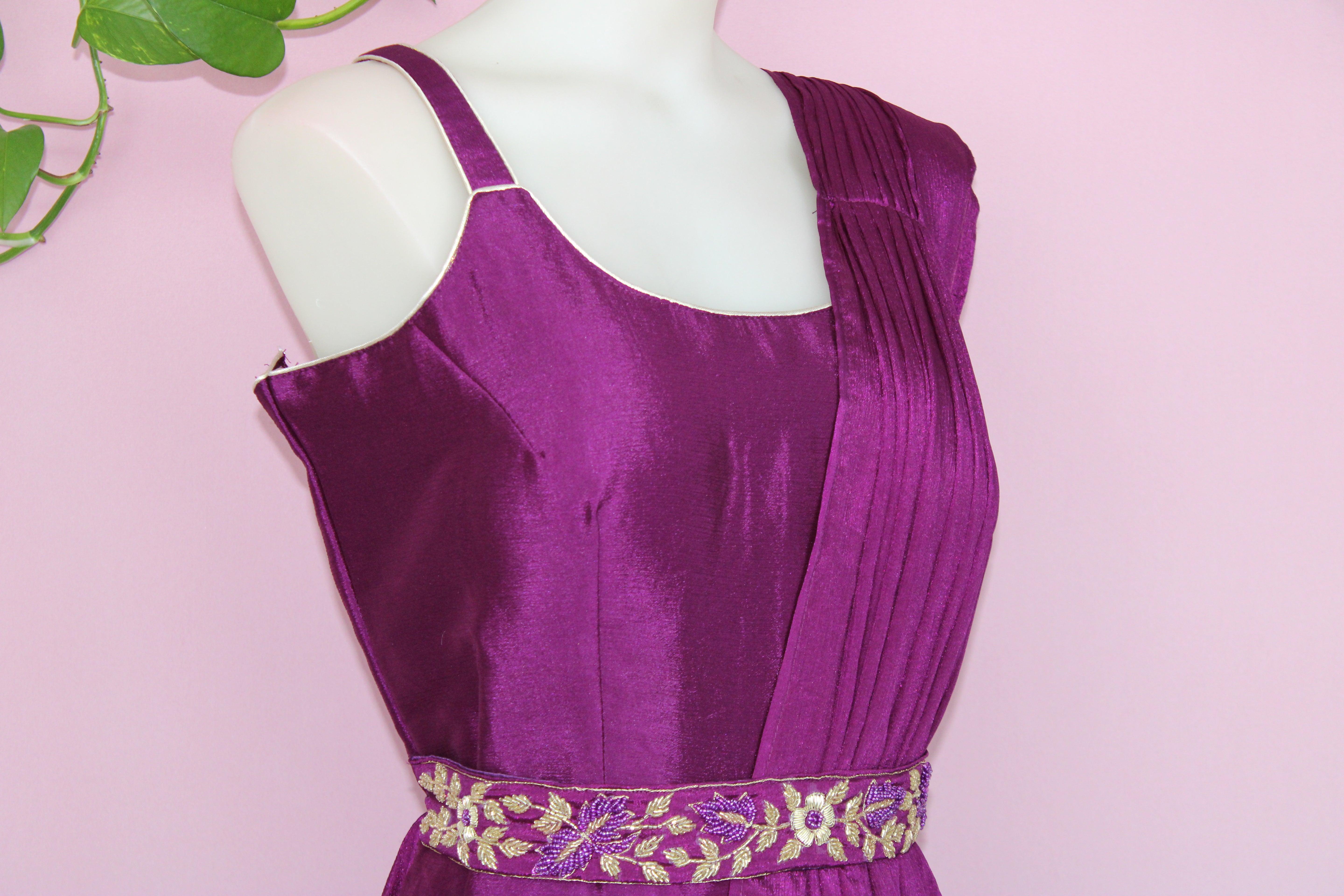 Shyra - Chinnon Embroidered Indo - Western Dress