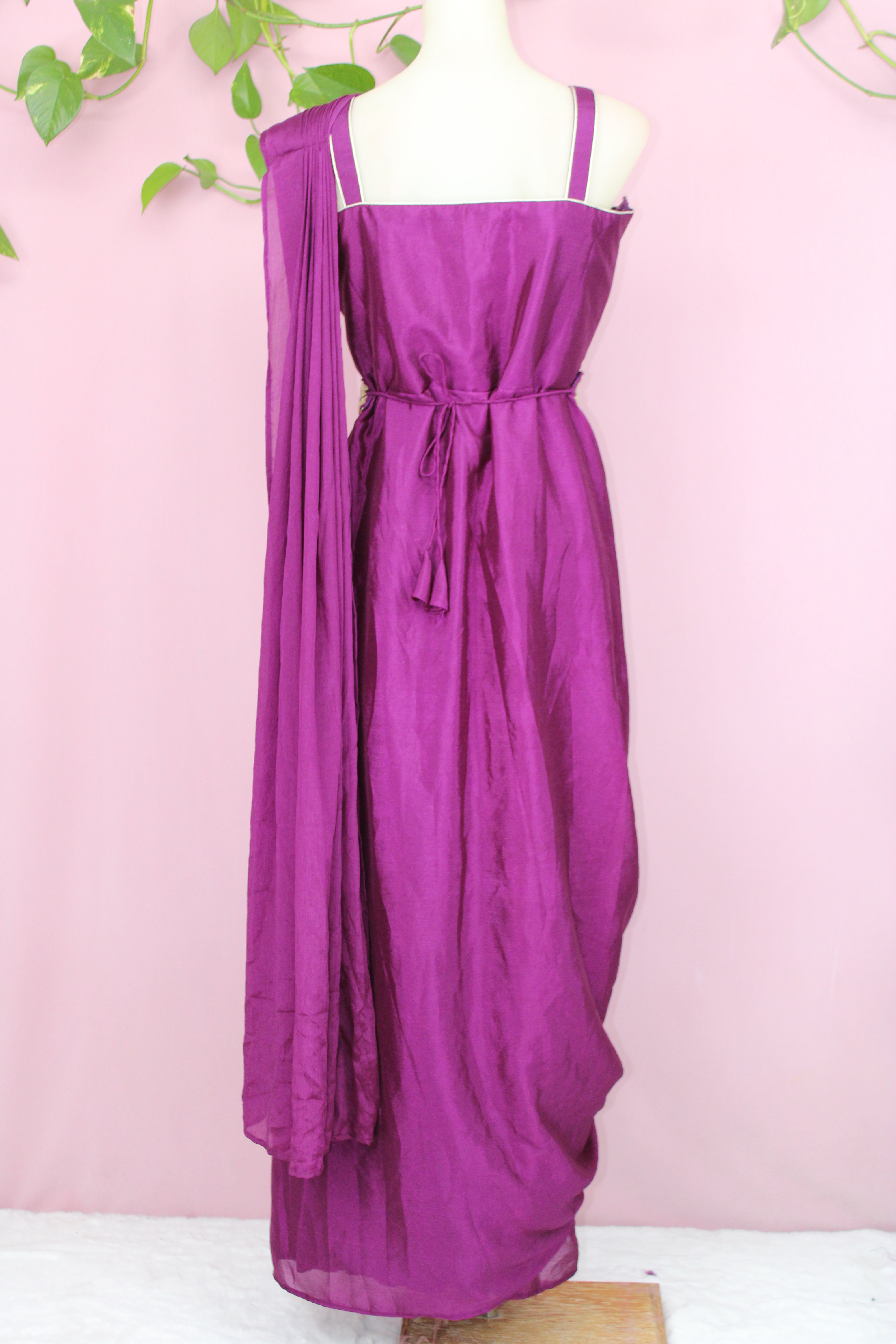 Shyra - Chinnon Embroidered Indo - Western Dress