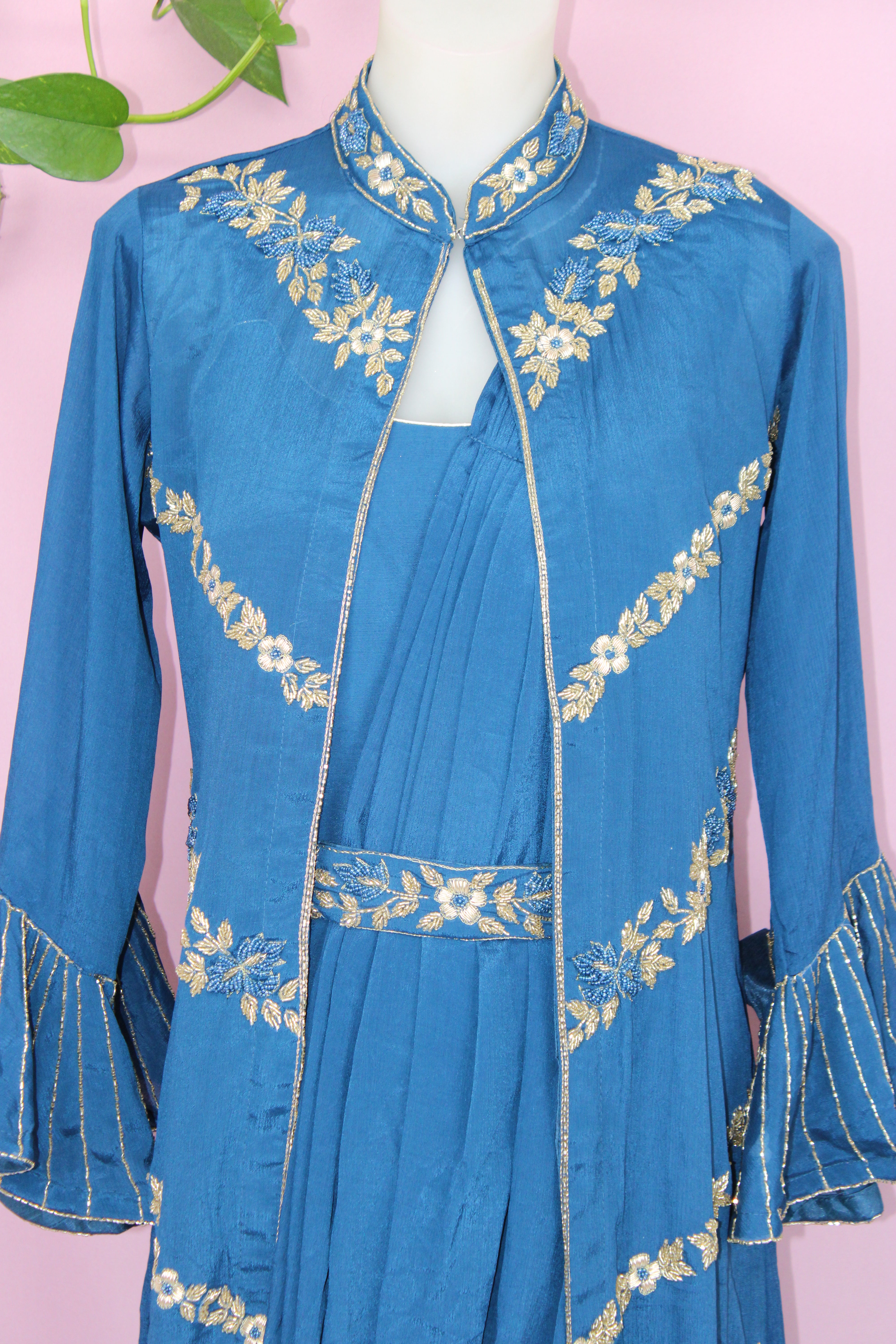 Shyra - Chinnon Embroidered Indo - Western Dress
