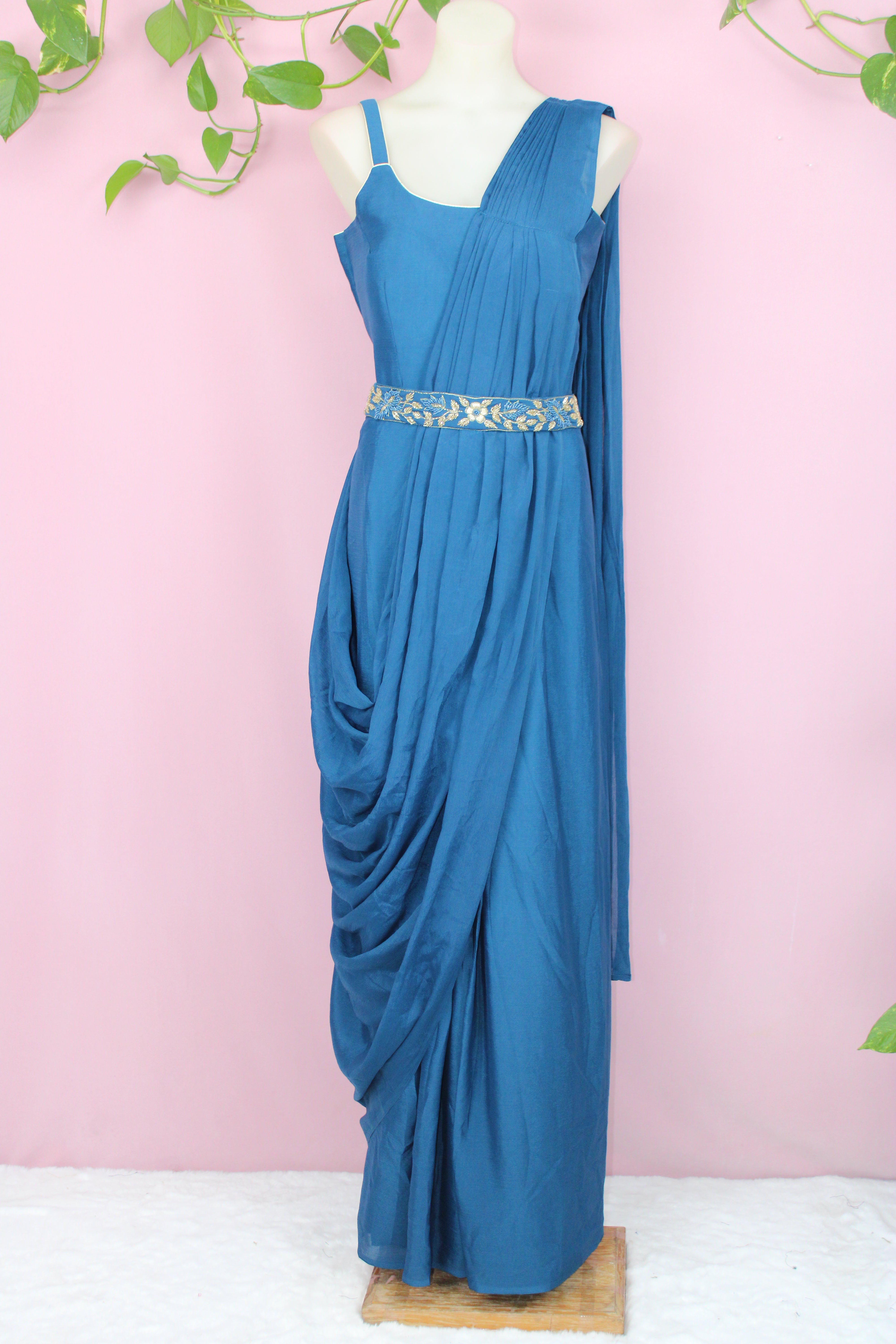 Shyra - Chinnon Embroidered Indo - Western Dress