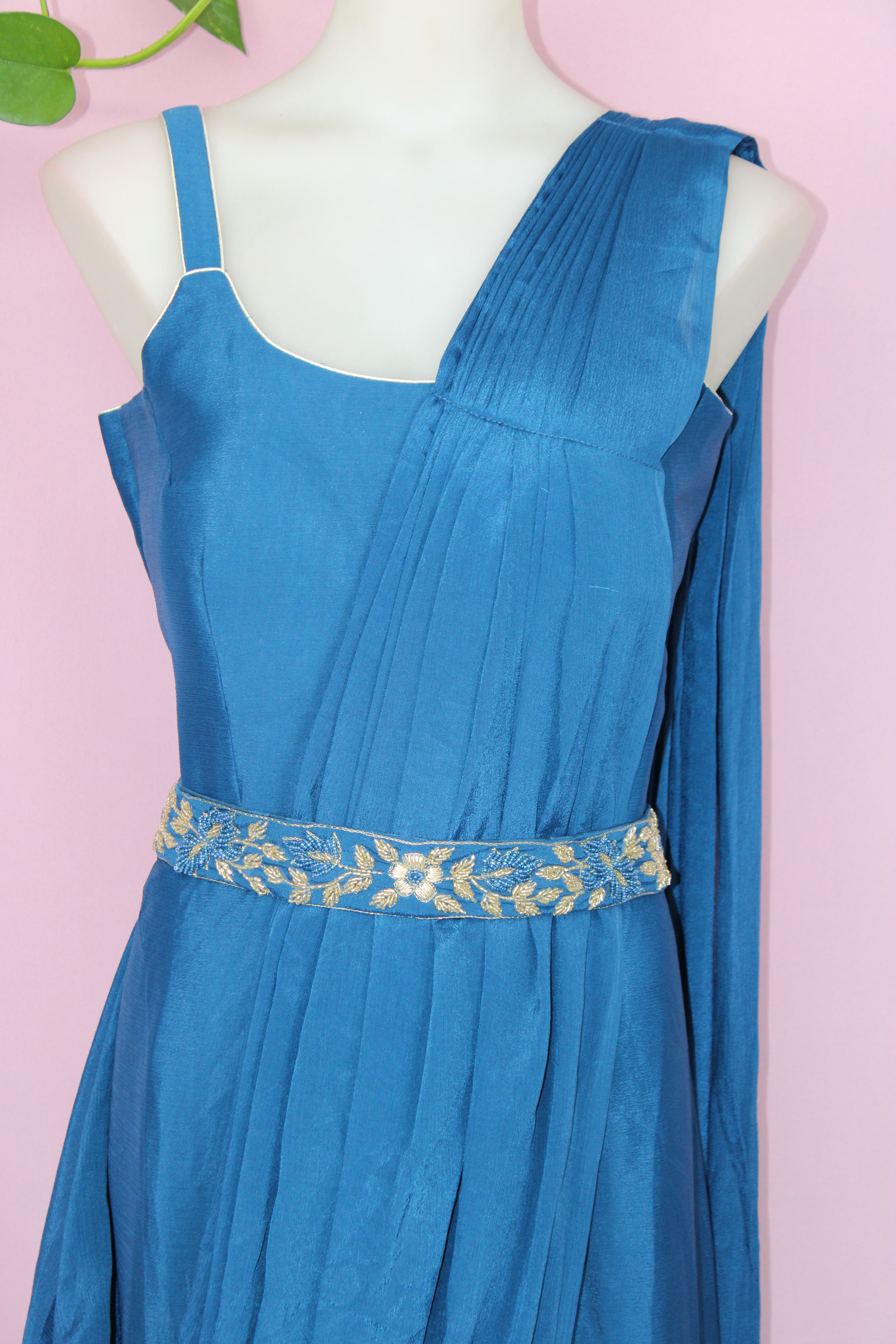 Shyra - Chinnon Embroidered Indo - Western Dress