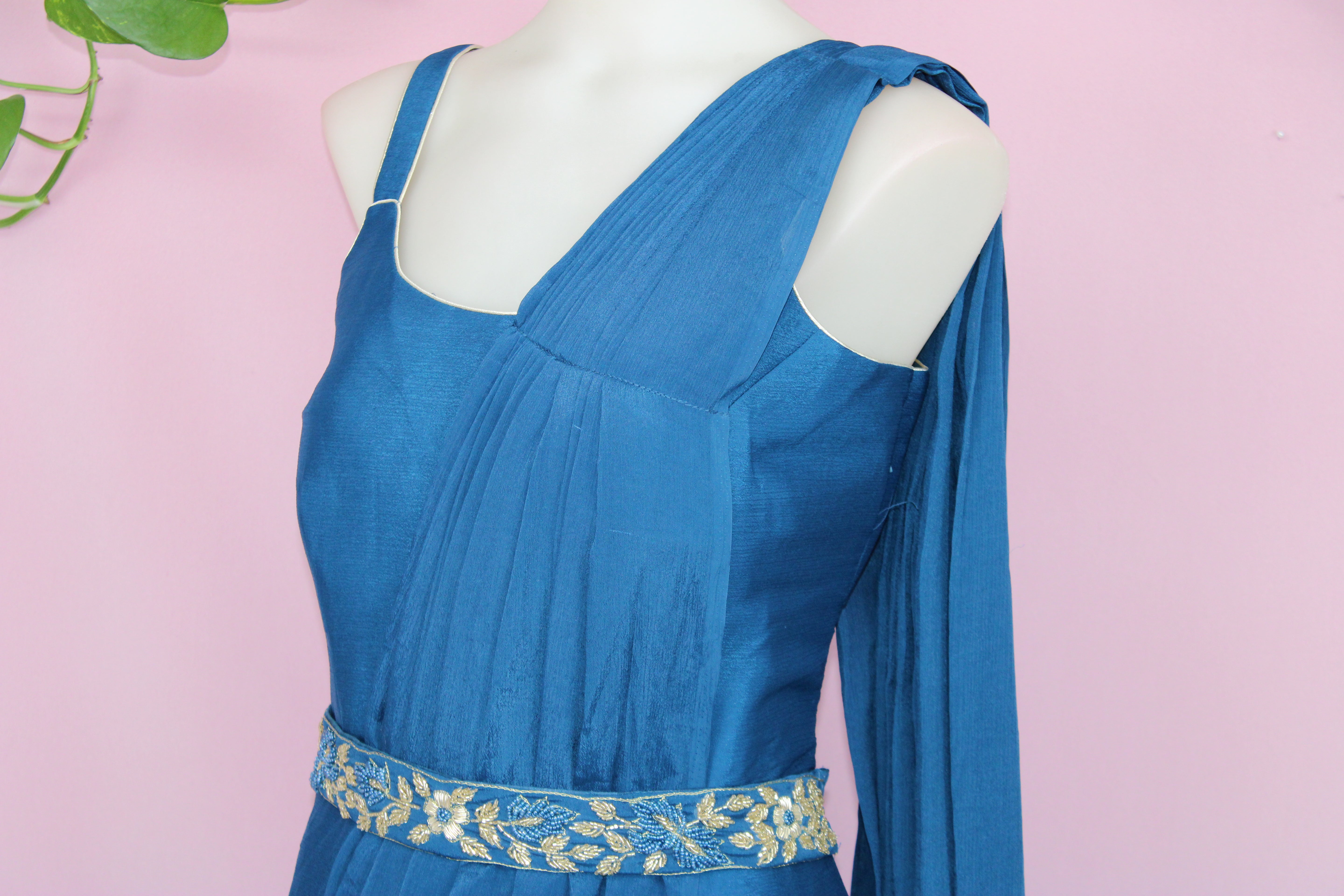 Shyra - Chinnon Embroidered Indo - Western Dress