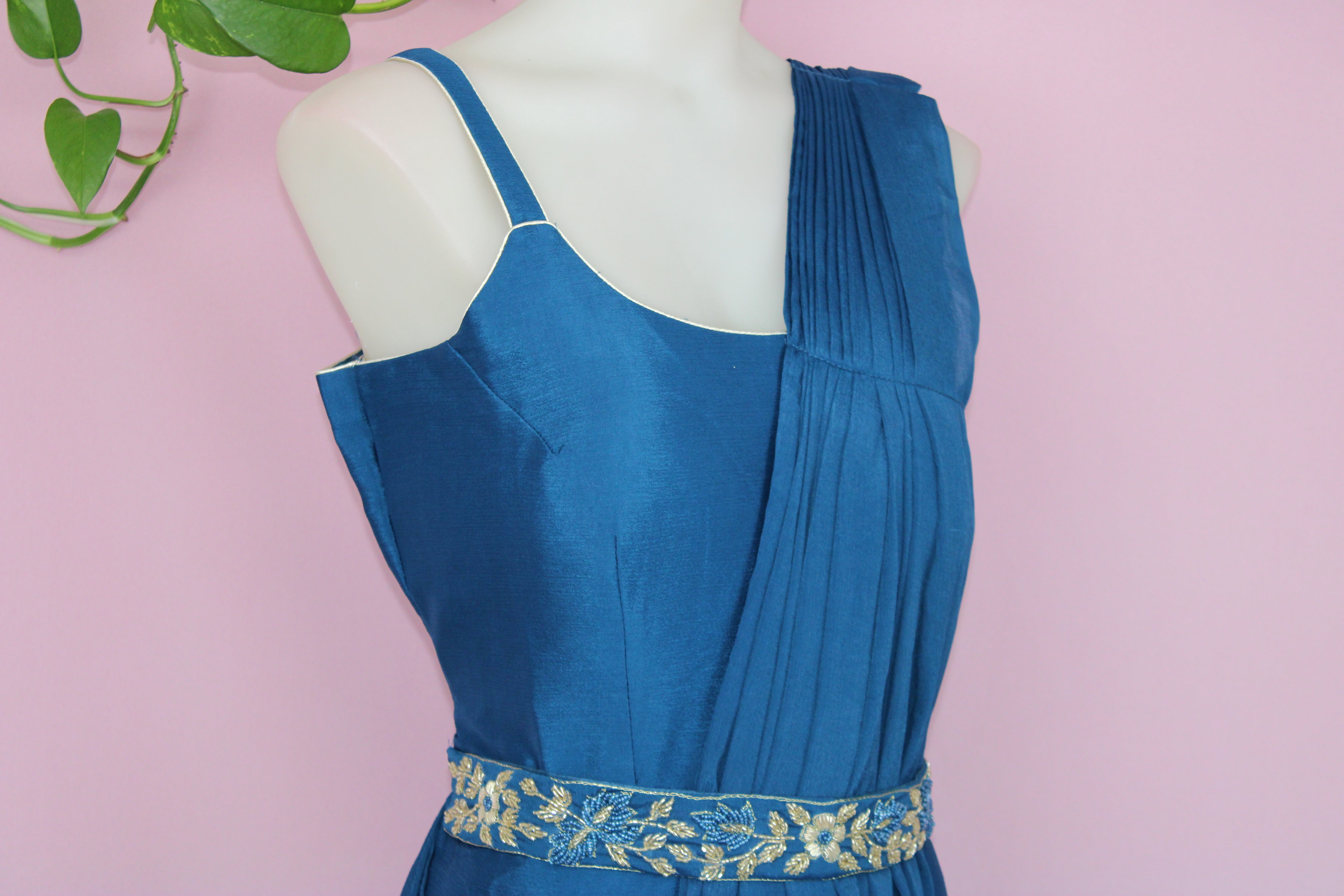 Shyra - Chinnon Embroidered Indo - Western Dress