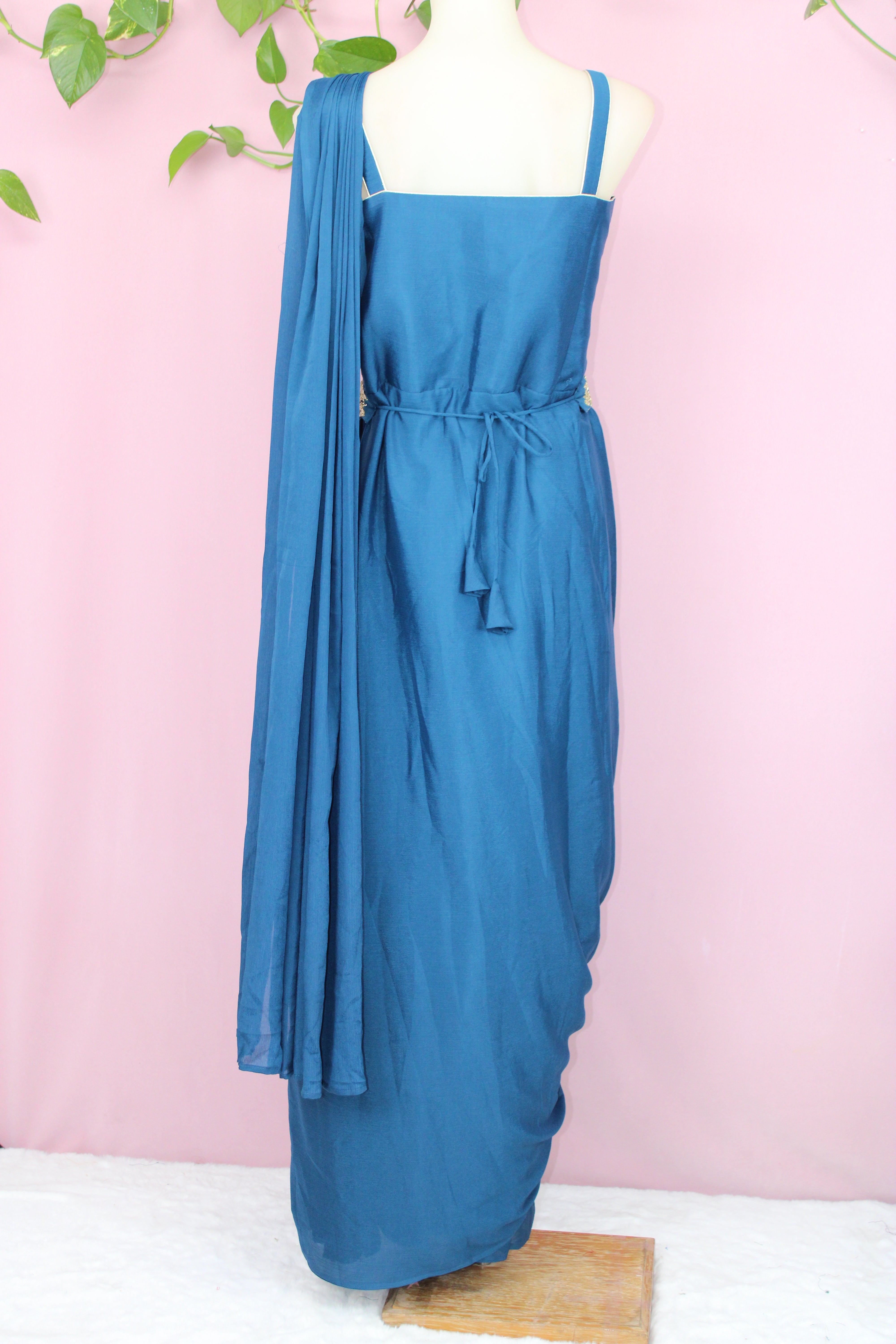 Shyra - Chinnon Embroidered Indo - Western Dress