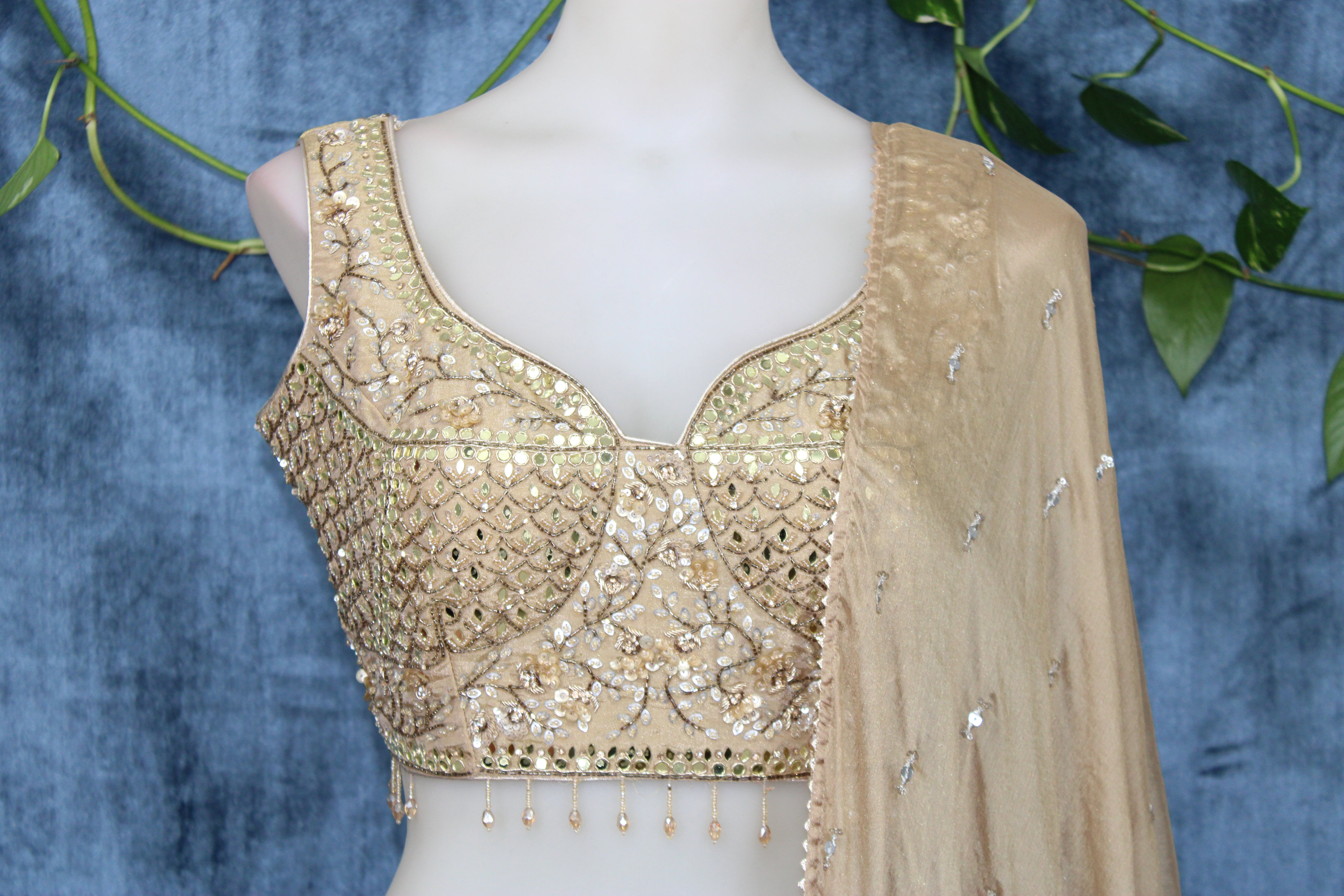 Sufi- Shimmer fabric circular lehenga
