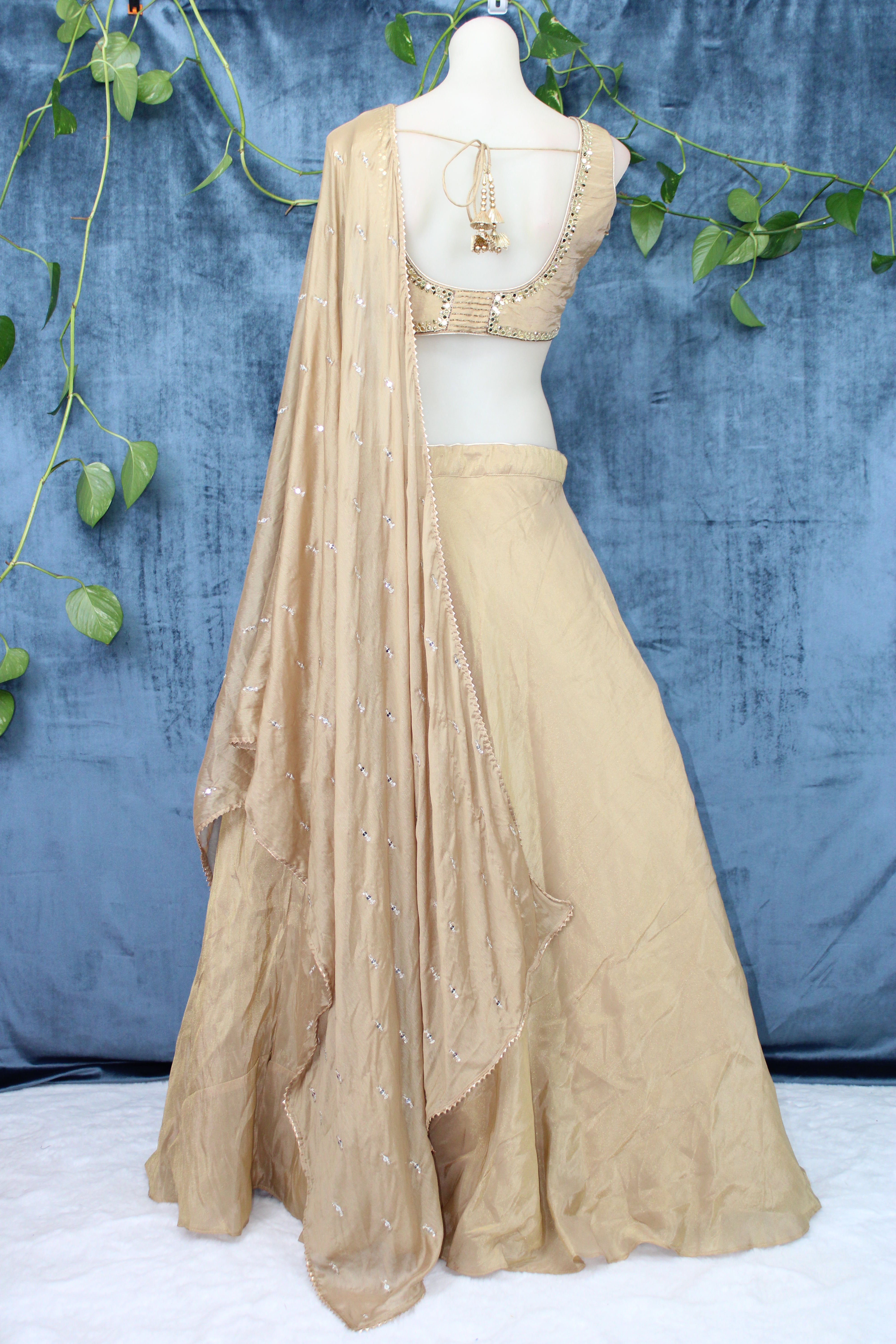 Sufi- Shimmer fabric circular lehenga