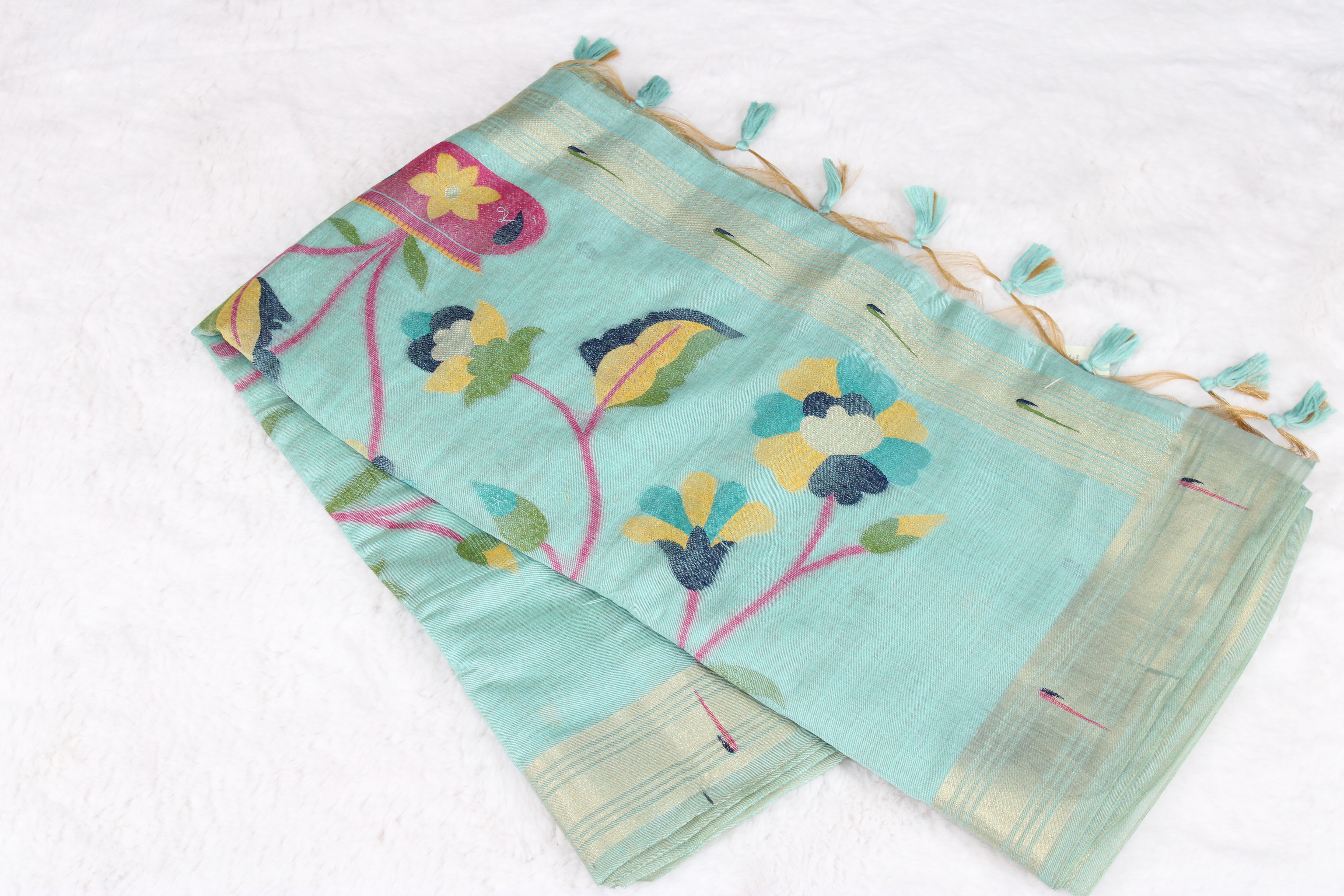 Suhani - Blend Linen Cotton Saree
