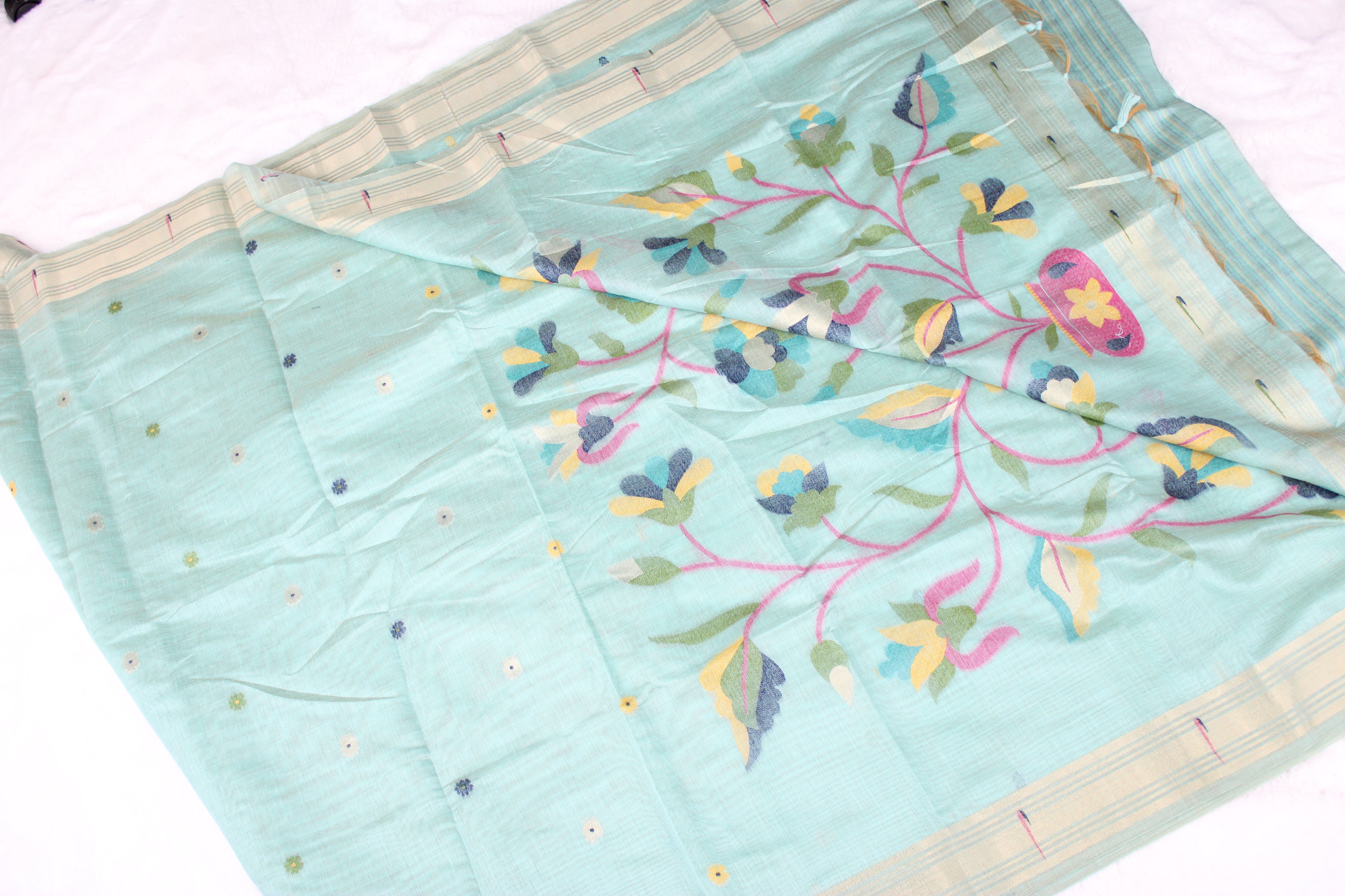 Suhani - Blend Linen Cotton Saree