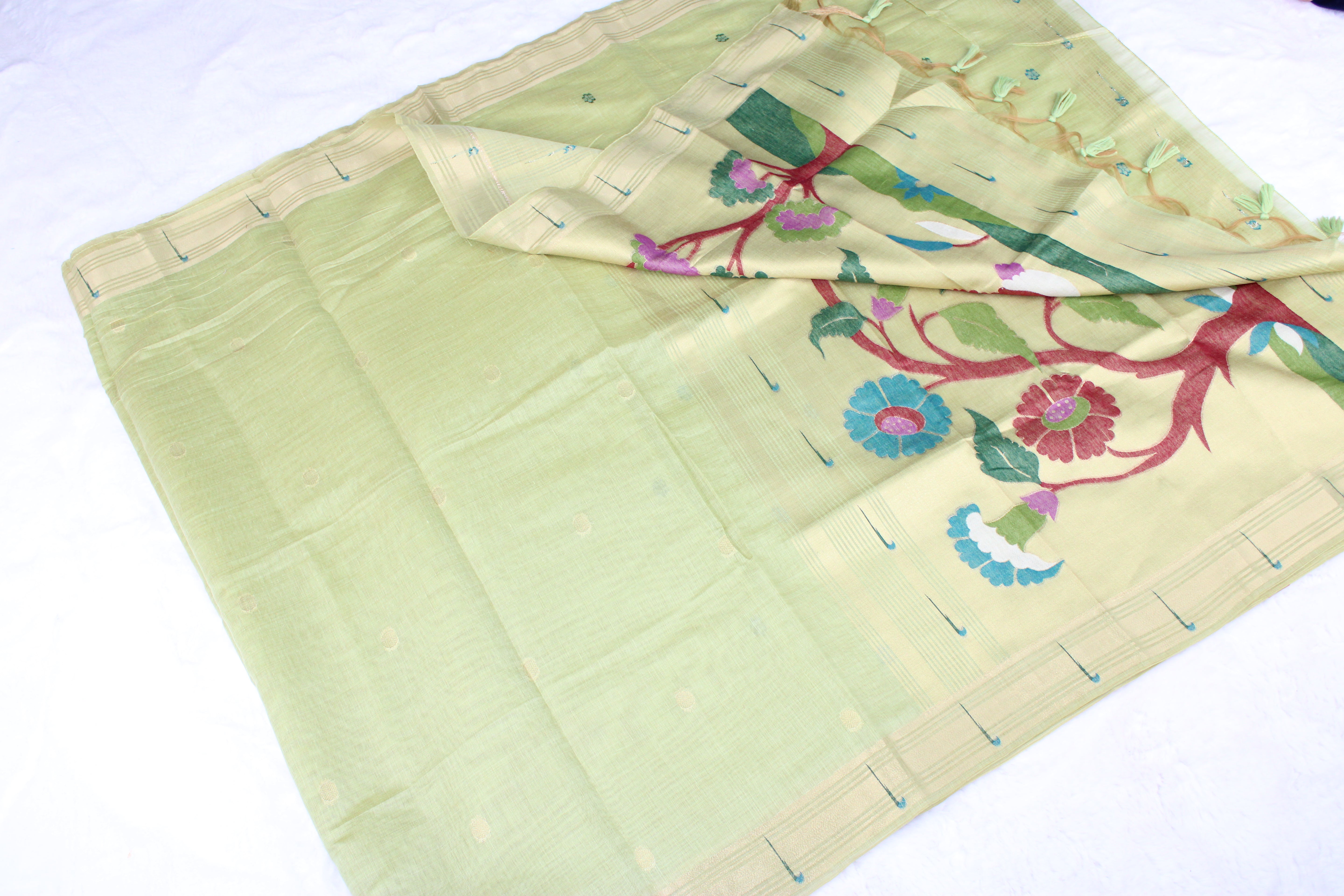 Suhani - Blend Linen Cotton Saree