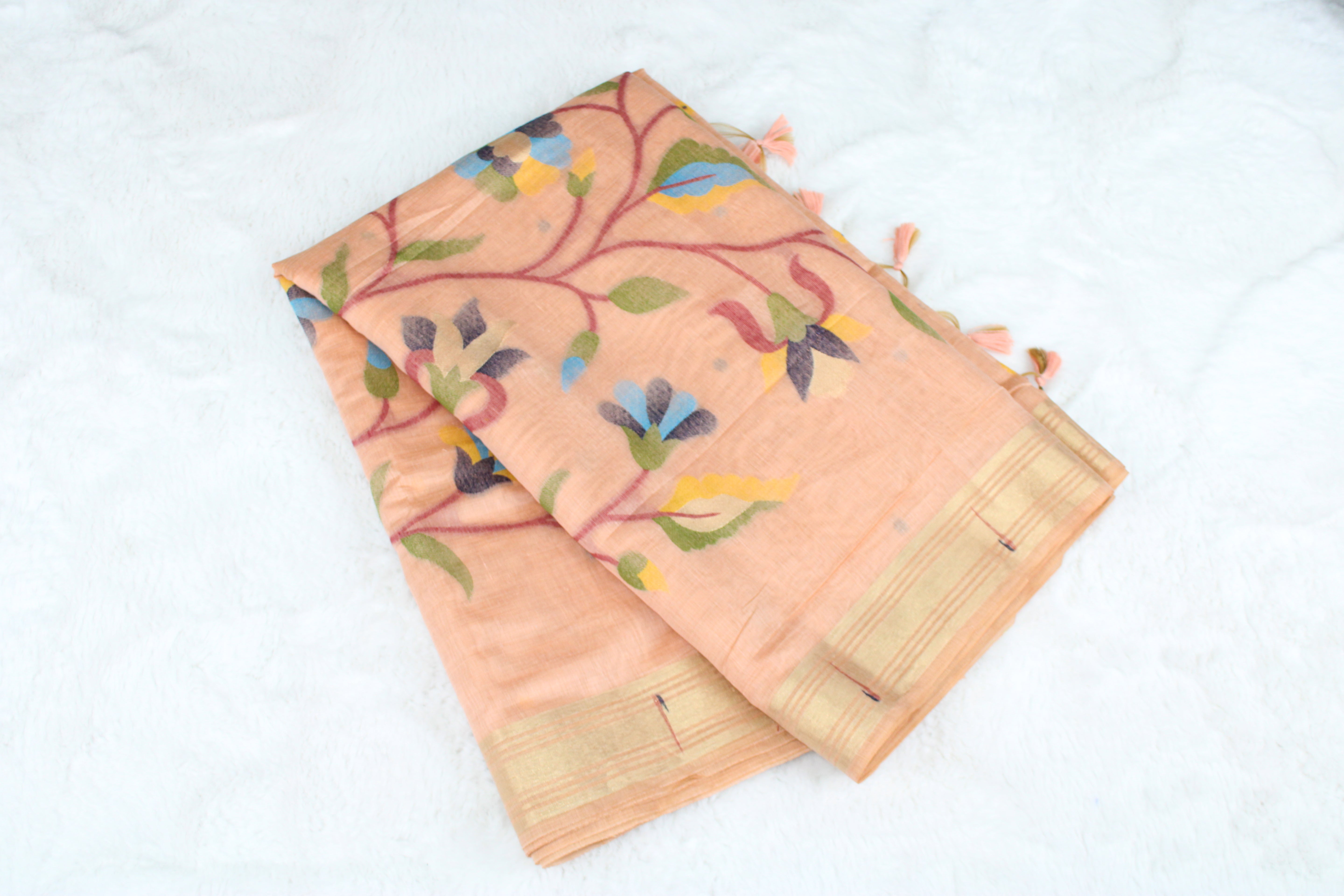 Suhani - Blend Linen Cotton Saree