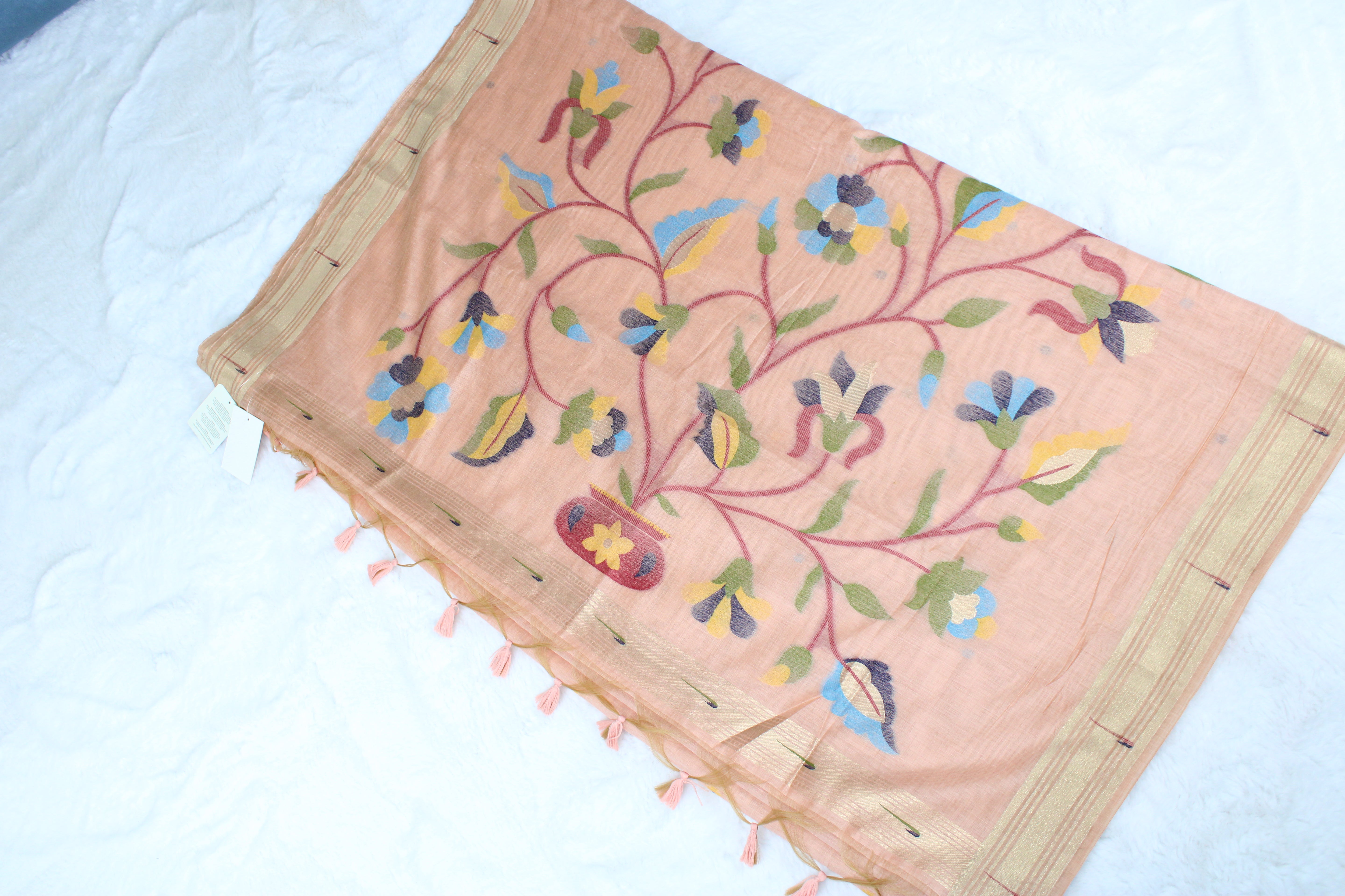 Suhani - Blend Linen Cotton Saree