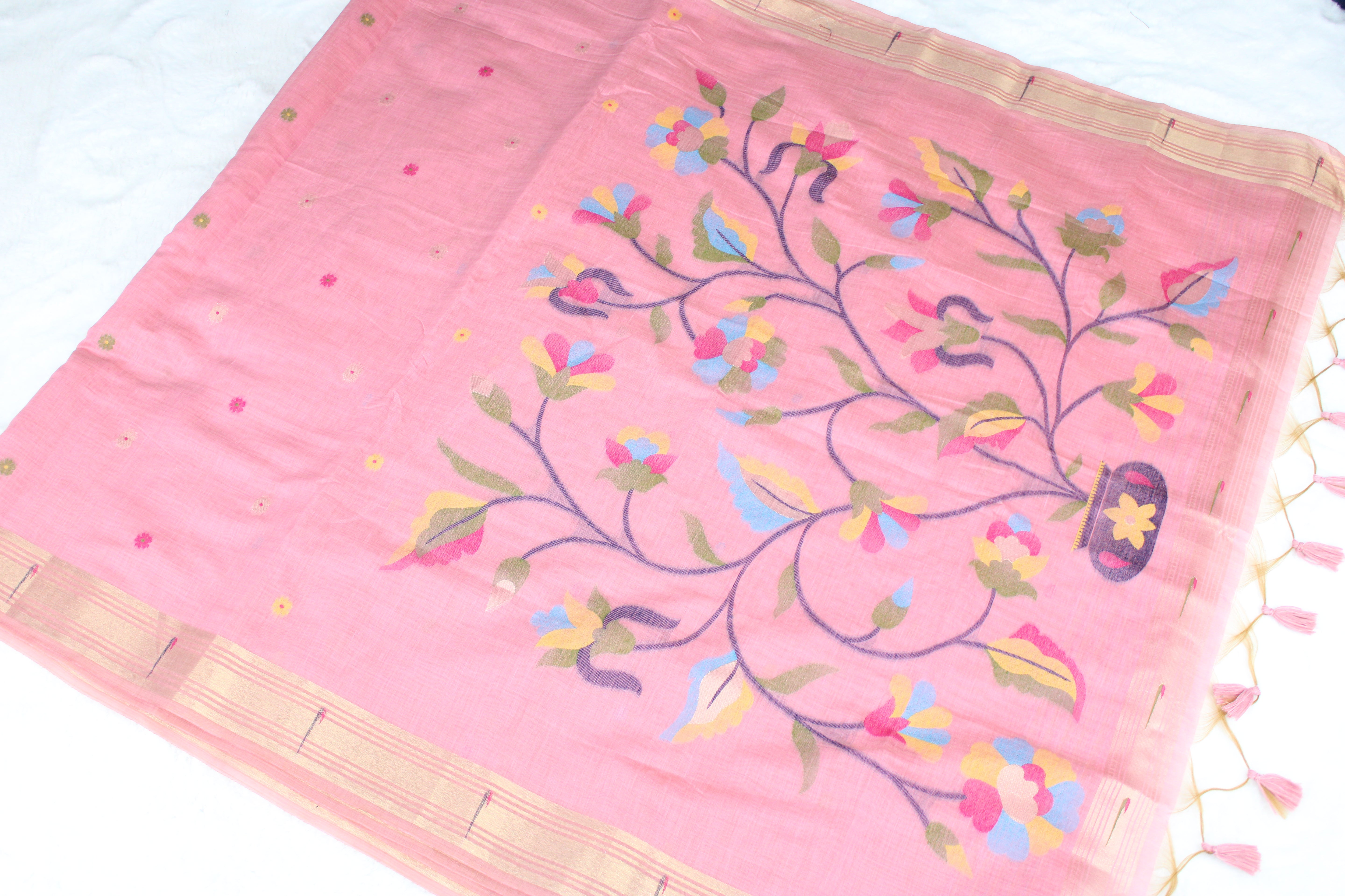 Suhani - Blend Linen Cotton Saree
