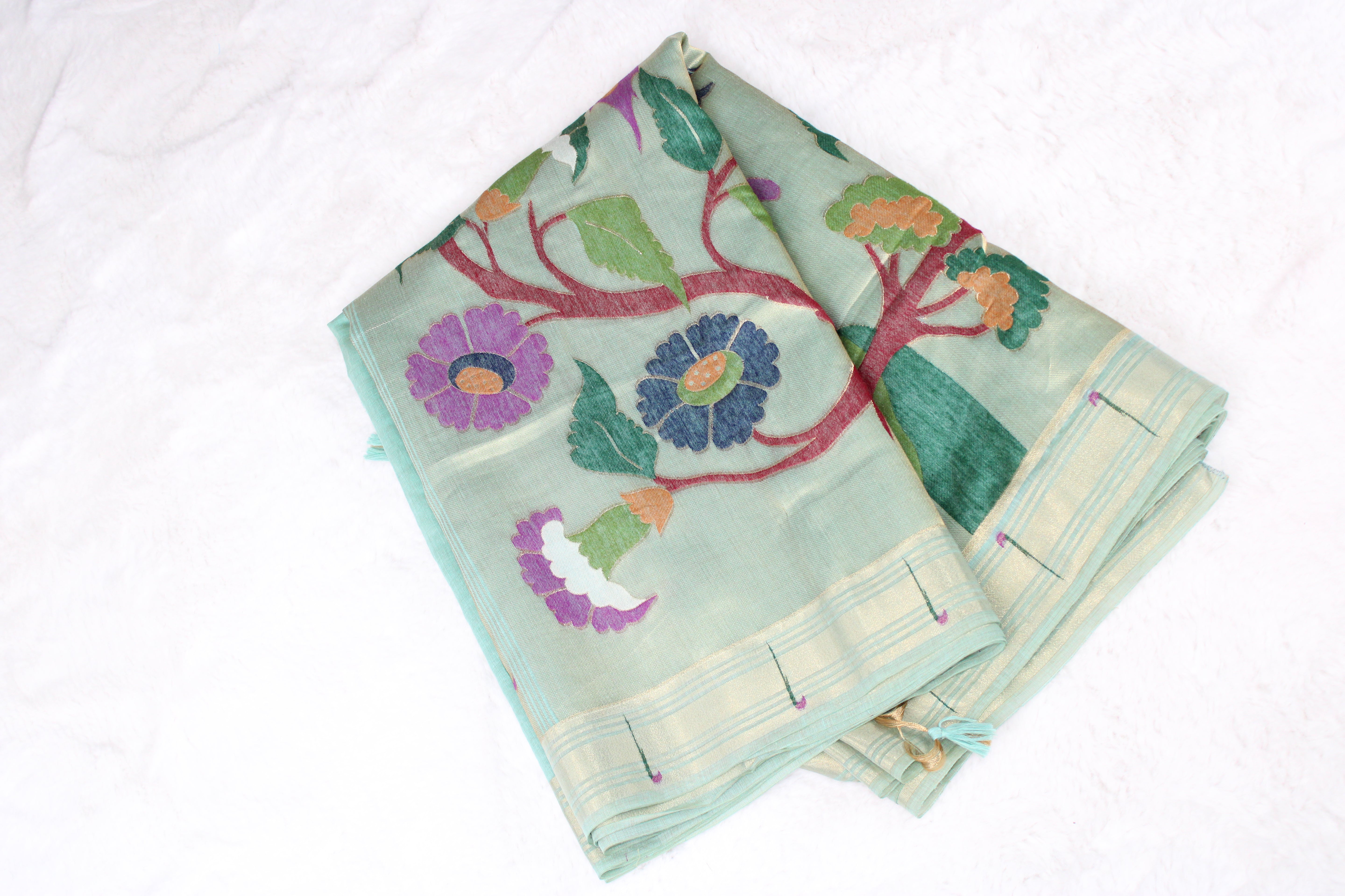 Suhani - Blend Linen Cotton Saree