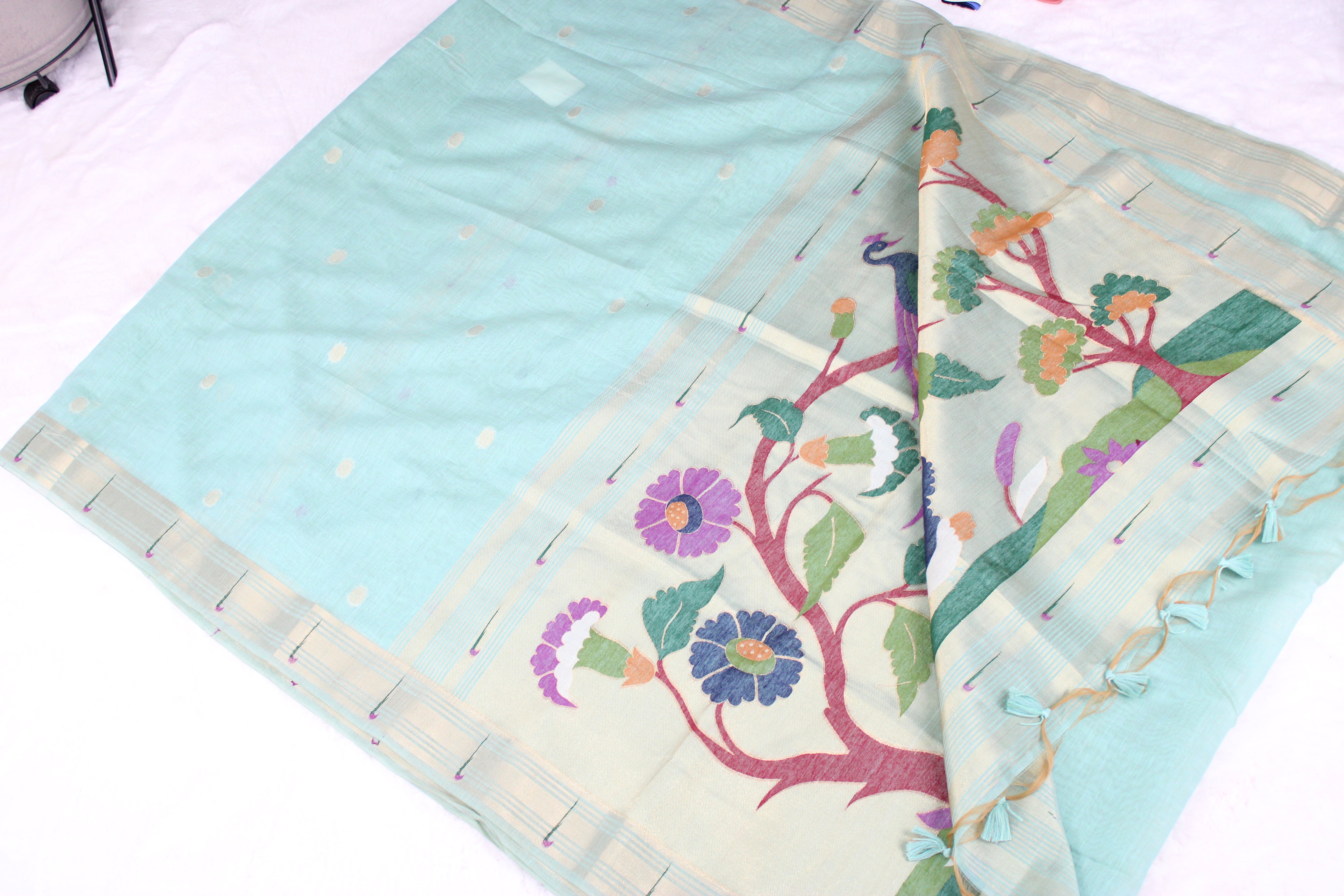 Suhani - Blend Linen Cotton Saree