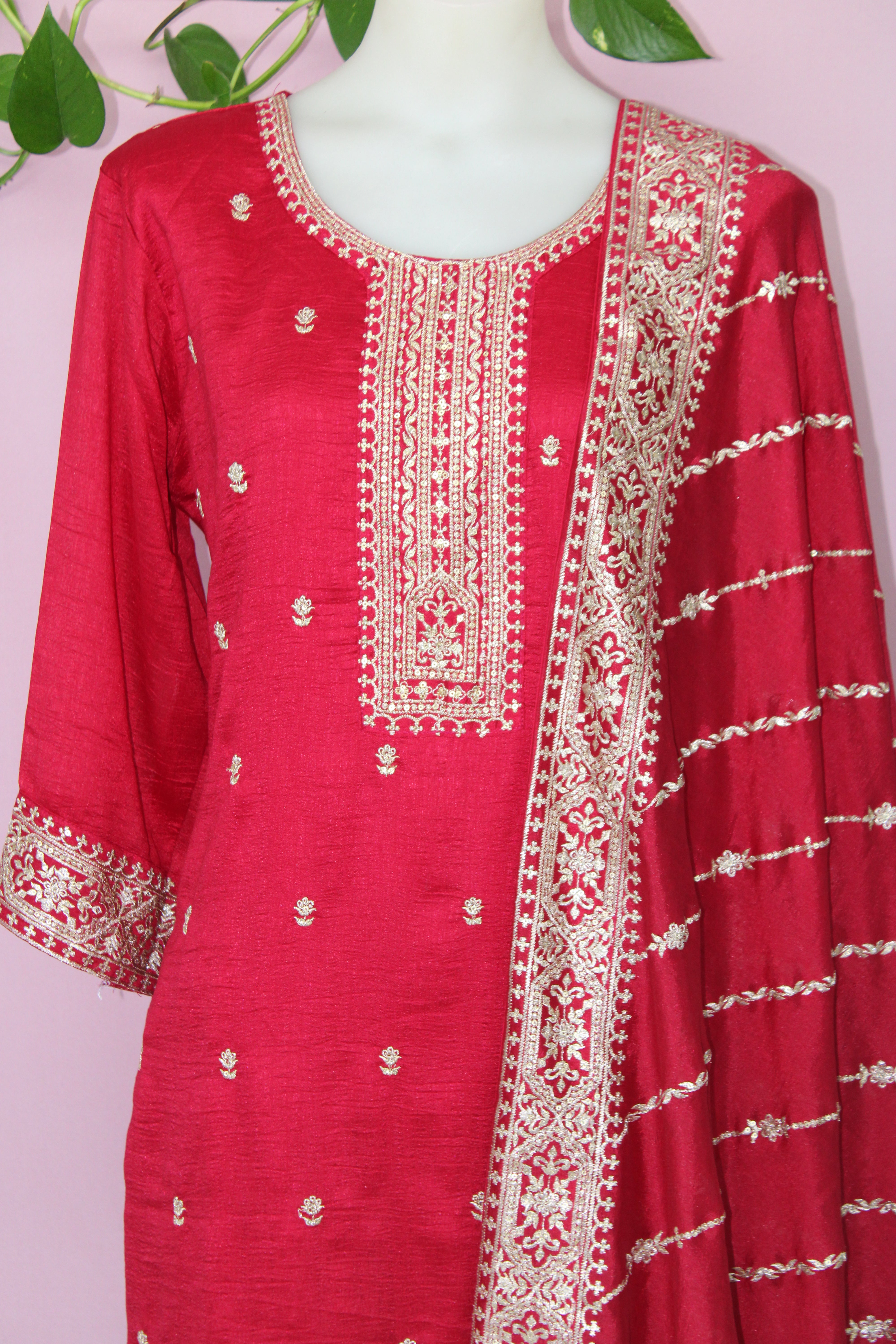 Swati - Vichitra Chiffon Straight Suit
