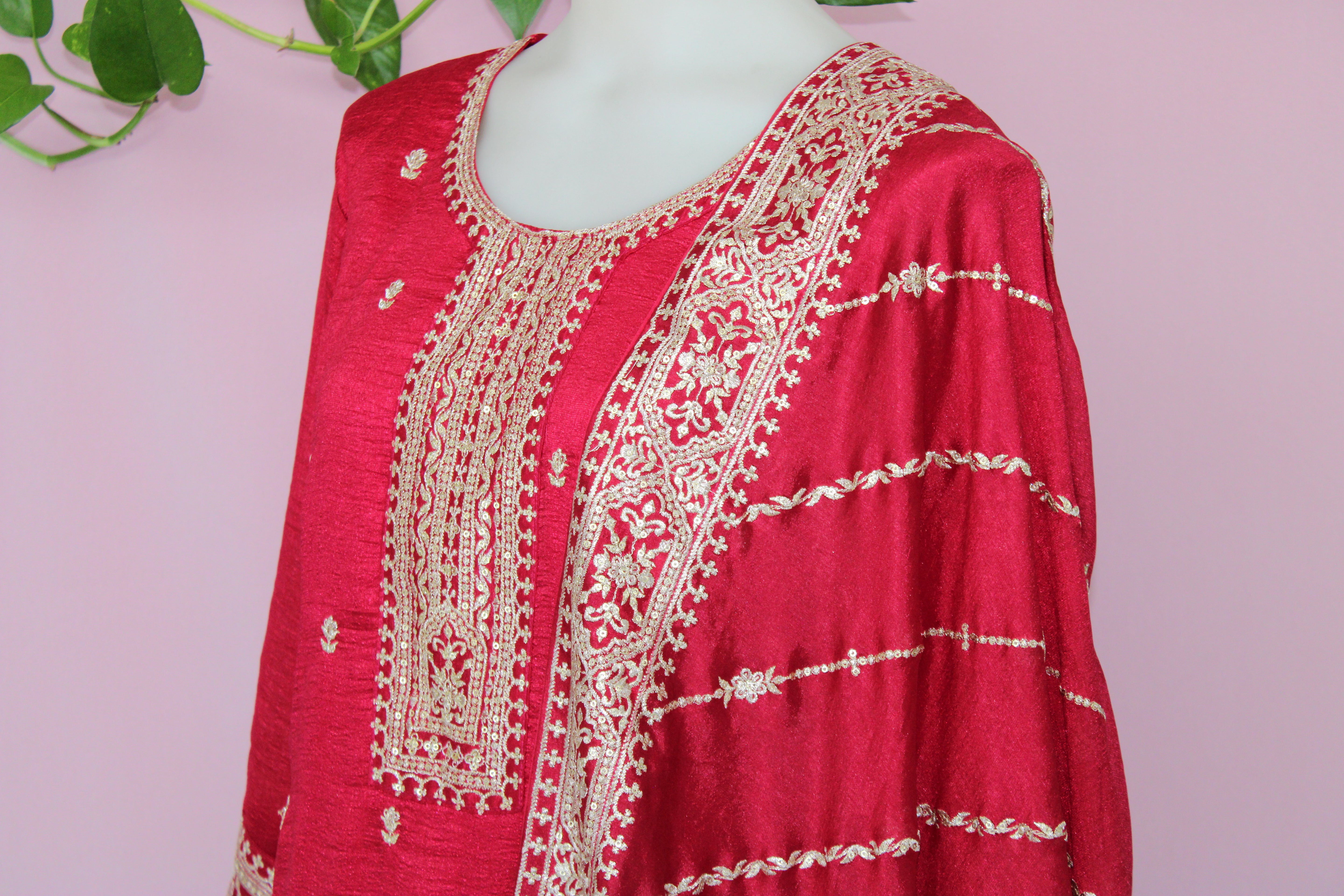 Swati - Vichitra Chiffon Straight Suit
