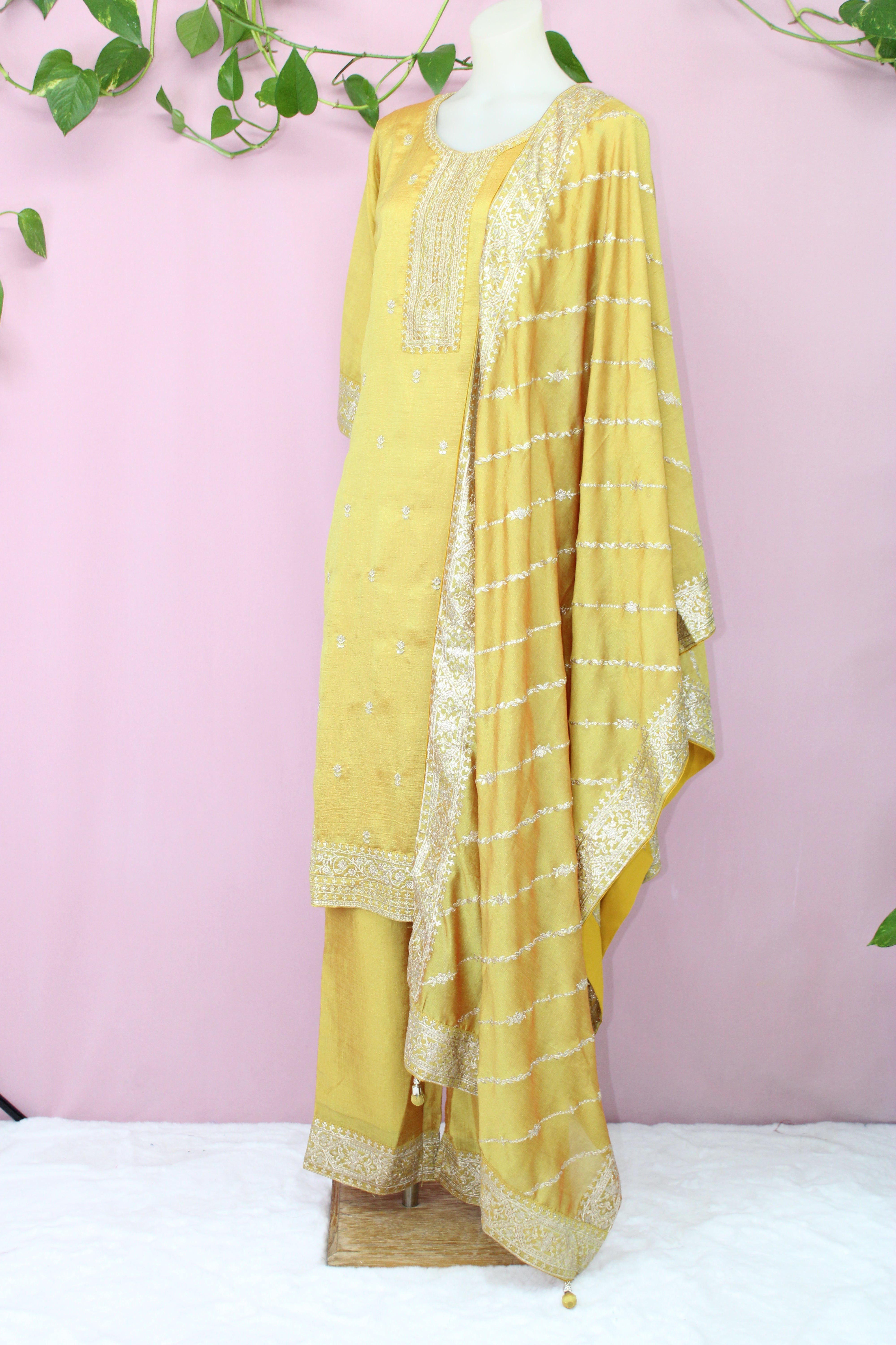 Swati - Vichitra Chiffon Straight Suit