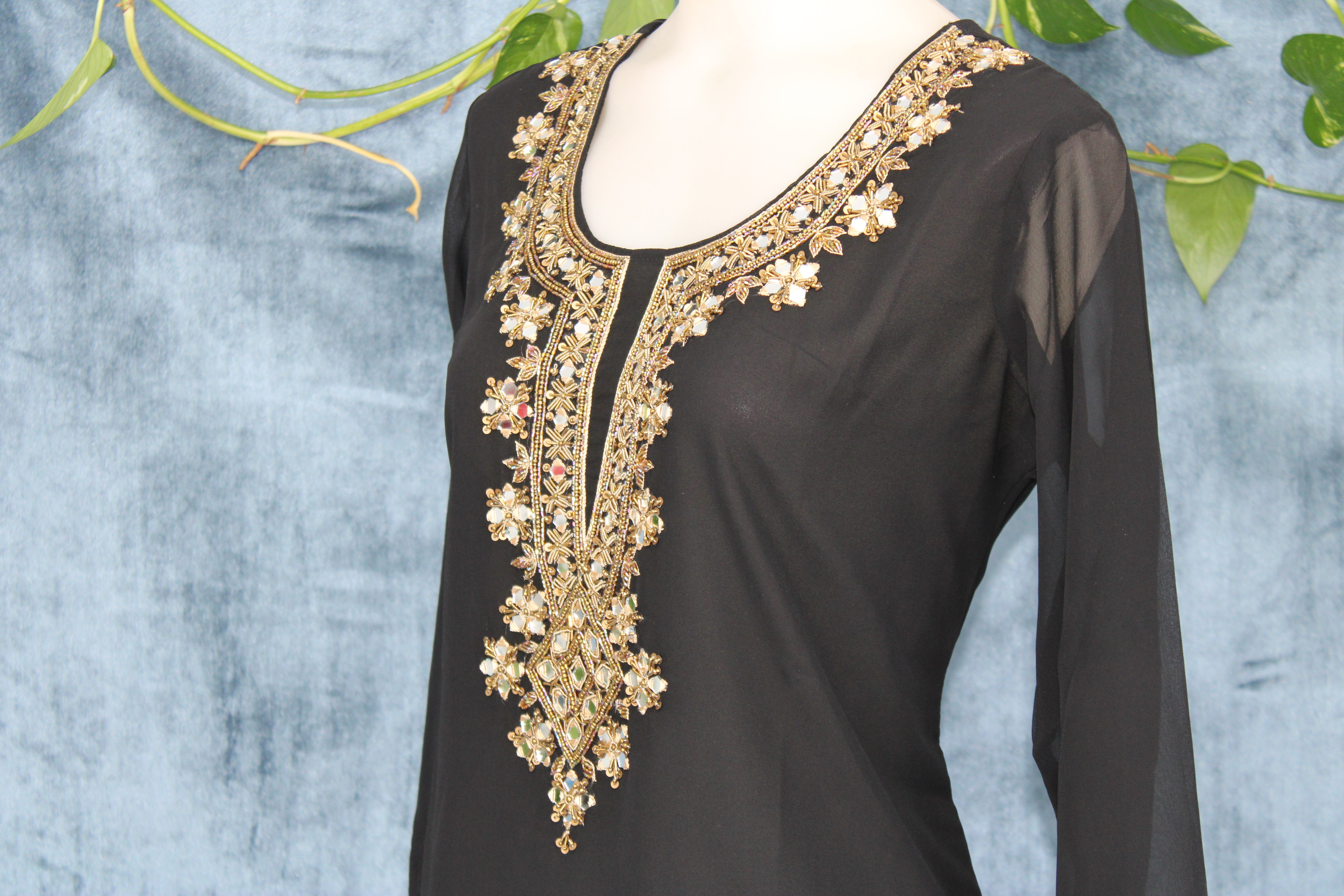 Tusli - Georgette Short Kurti