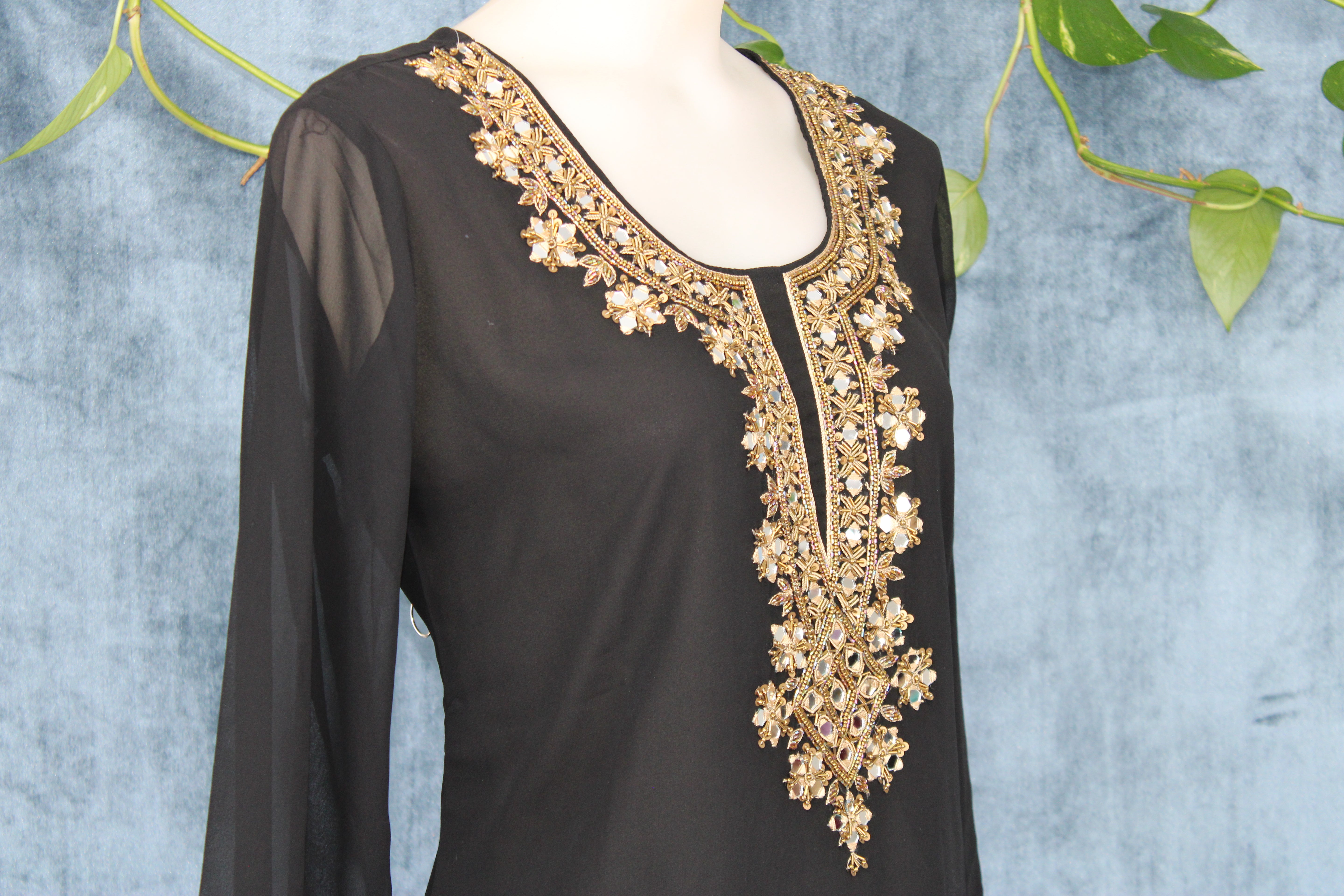 Tusli - Georgette Short Kurti