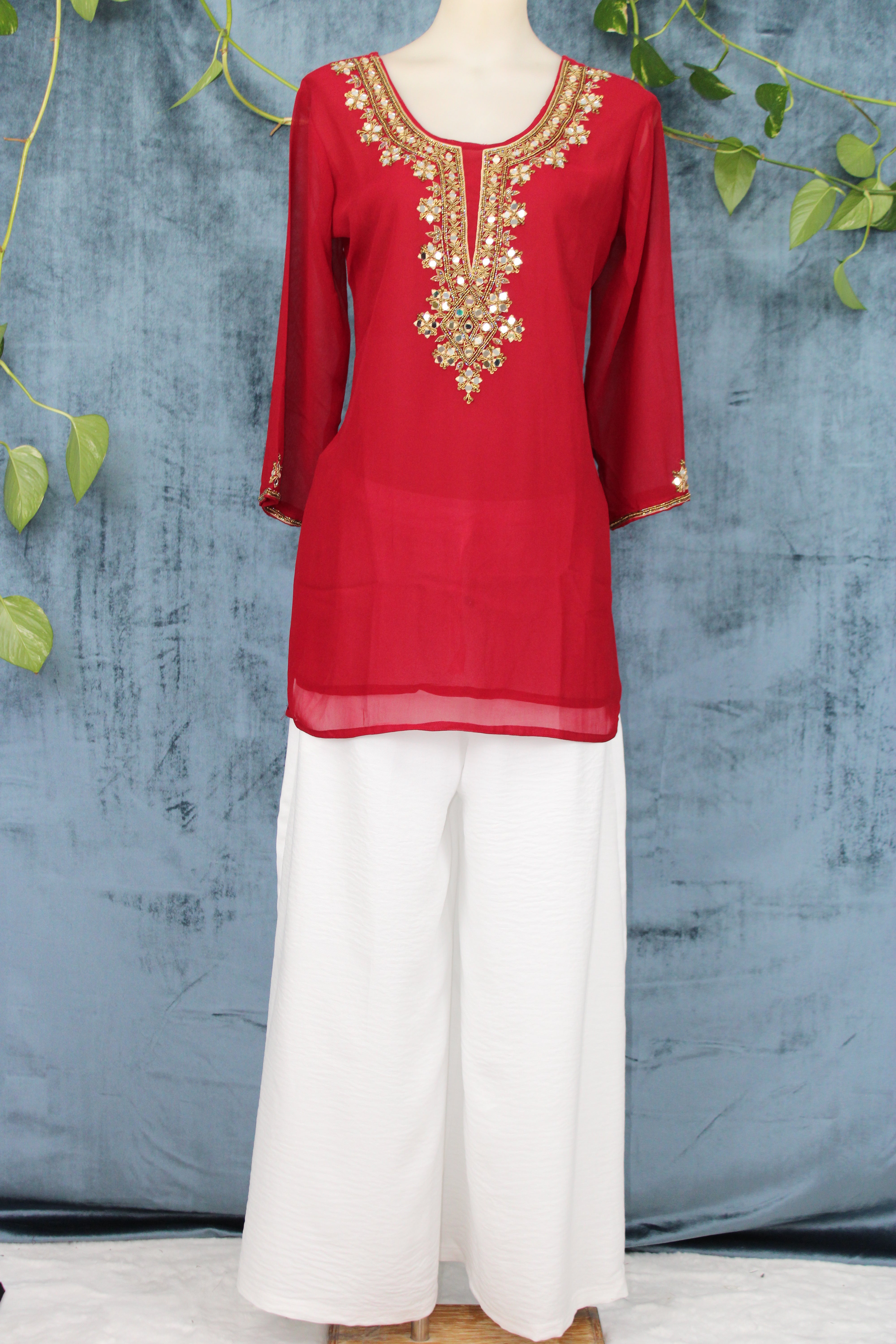 Tusli - Georgette Short Kurti