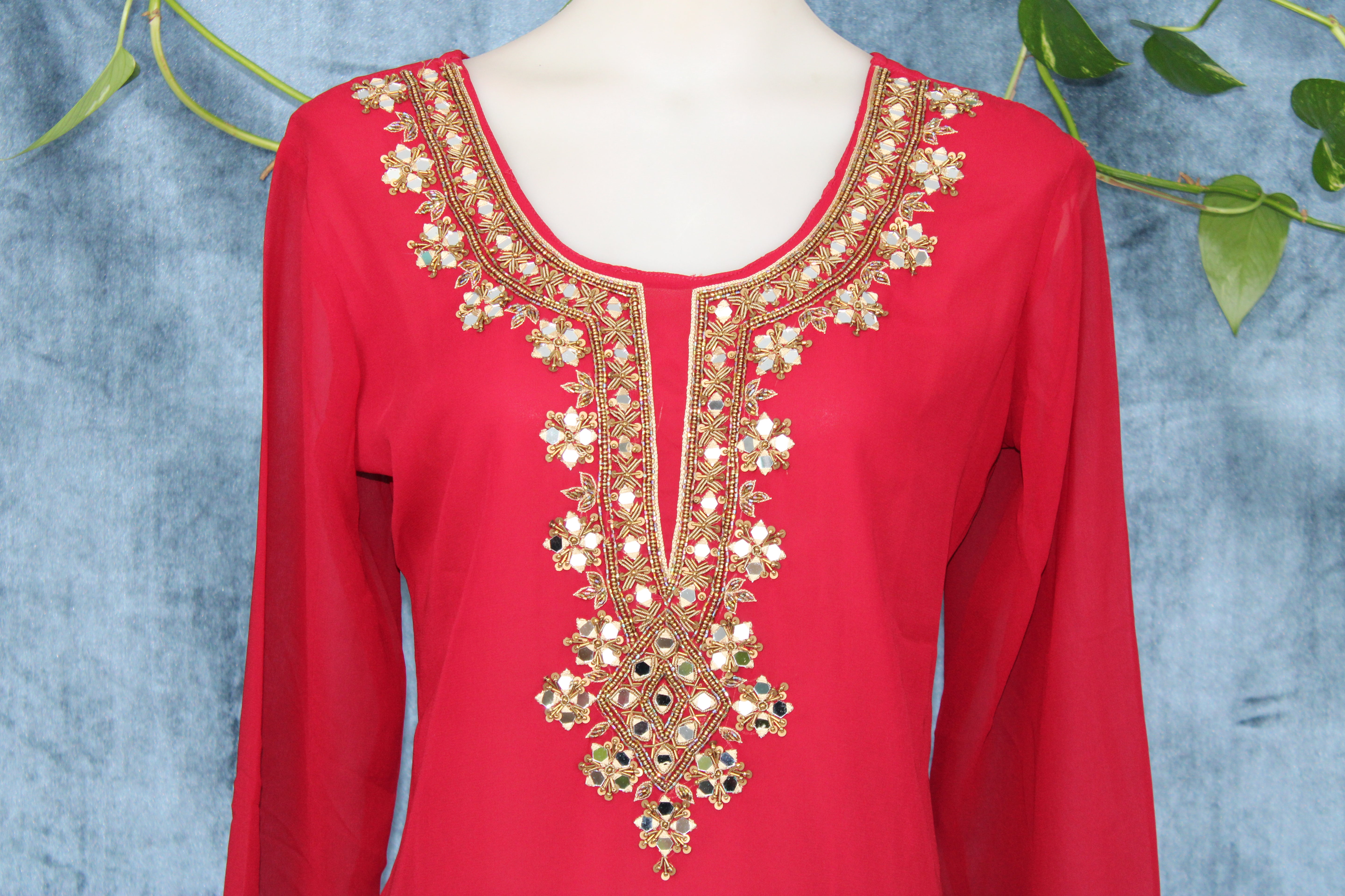 Tusli - Georgette Short Kurti