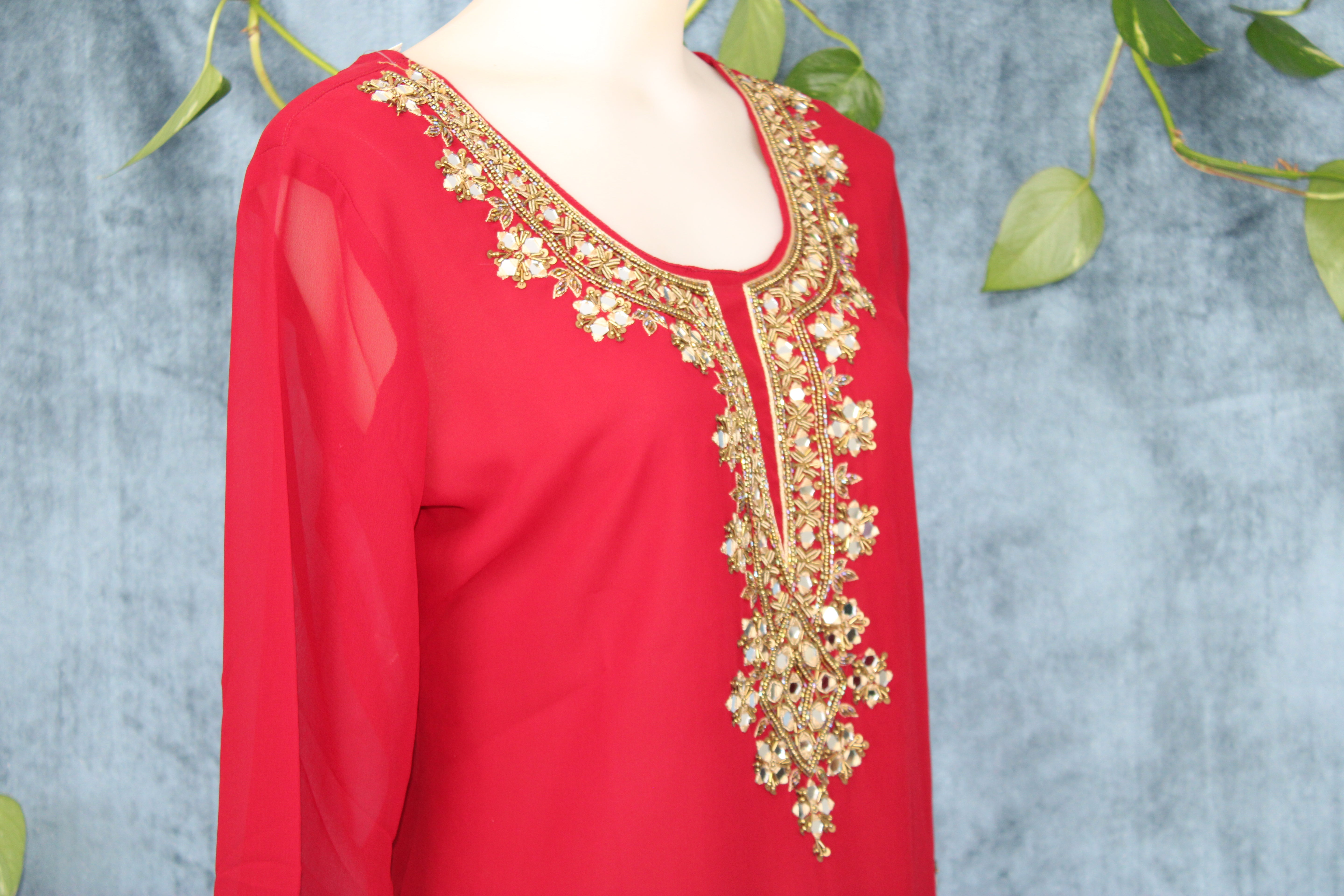 Tusli - Georgette Short Kurti