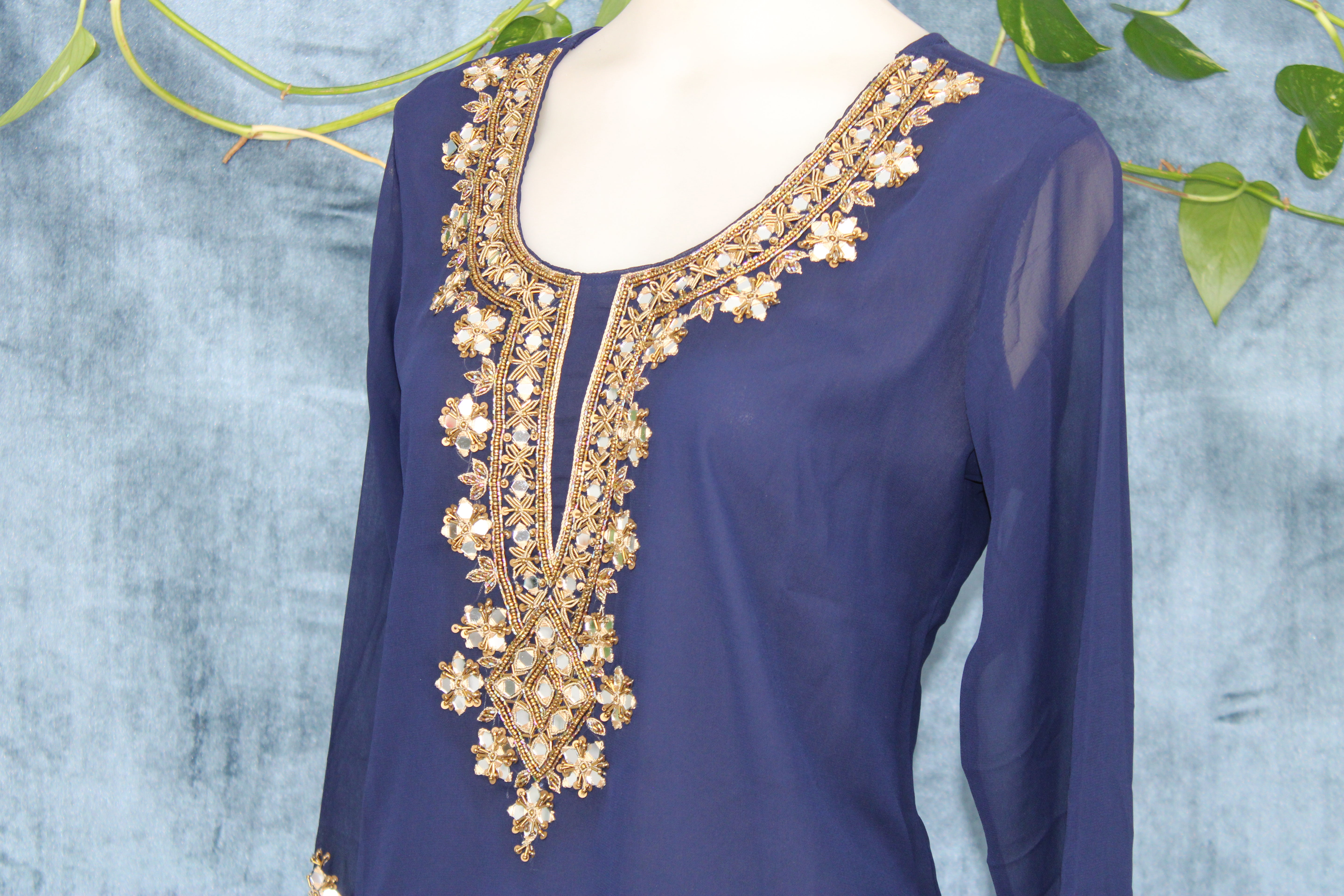 Tusli - Georgette Short Kurti