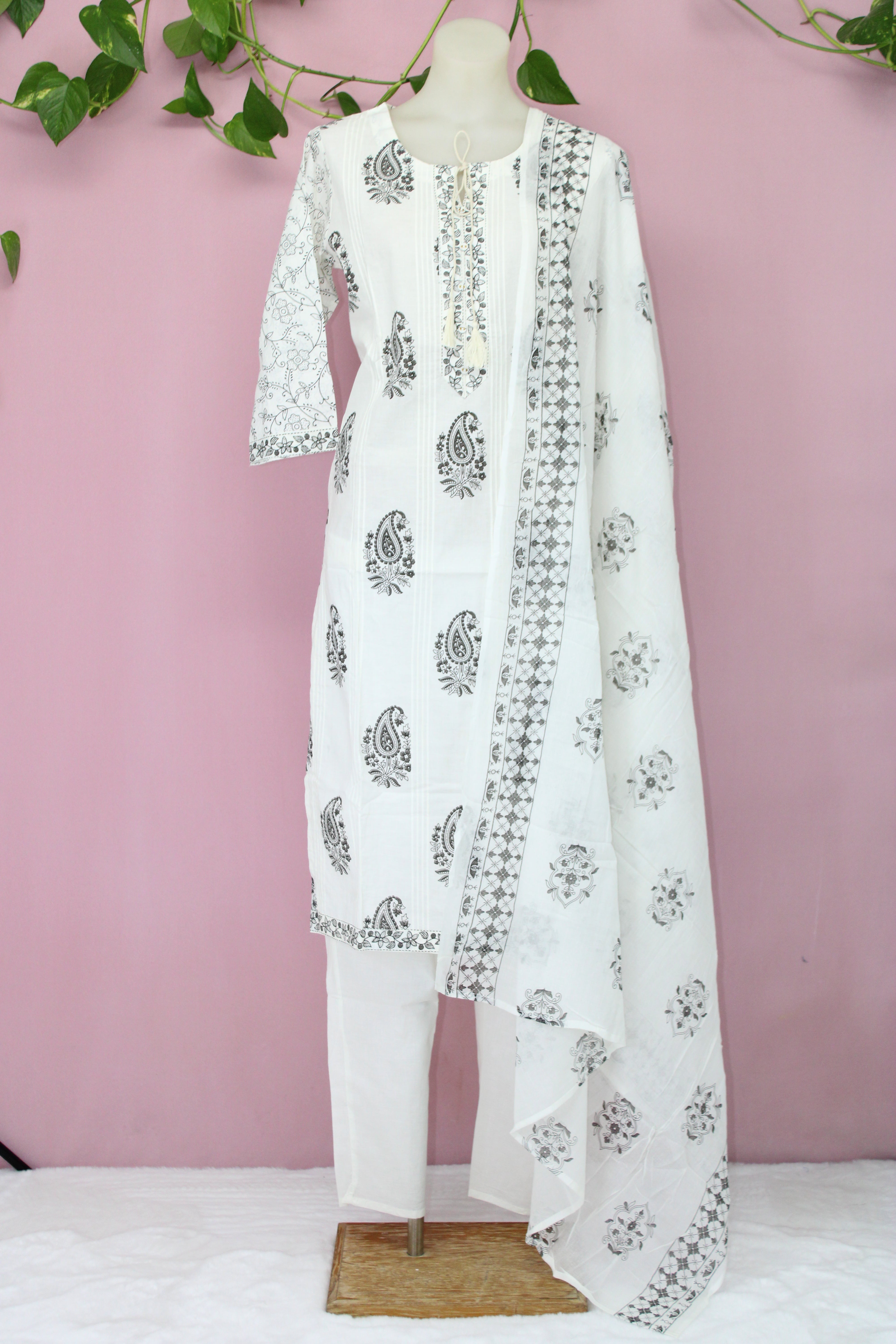 Vibha - Cotton Block-Printed Suit