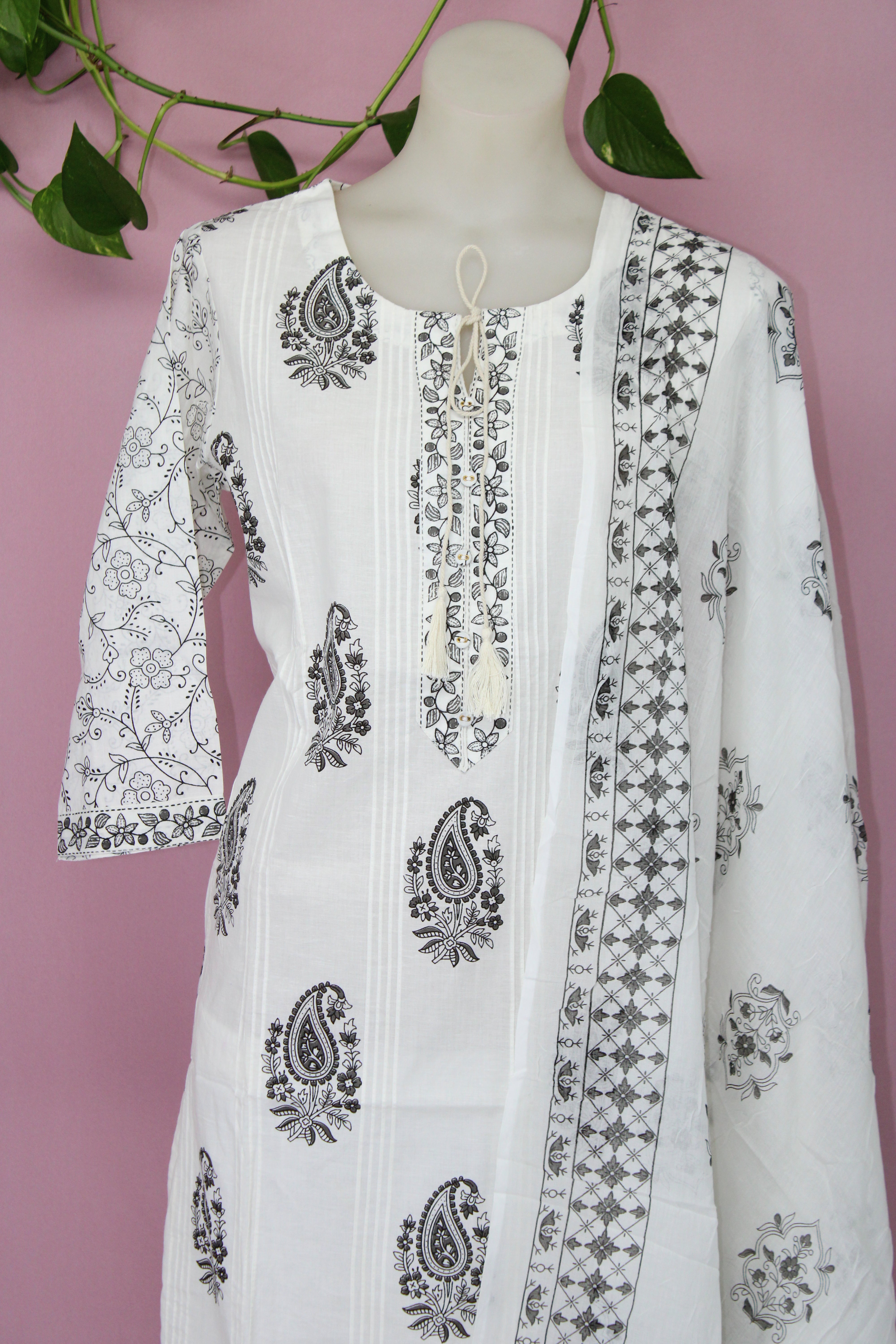 Vibha - Cotton Block-Printed Suit