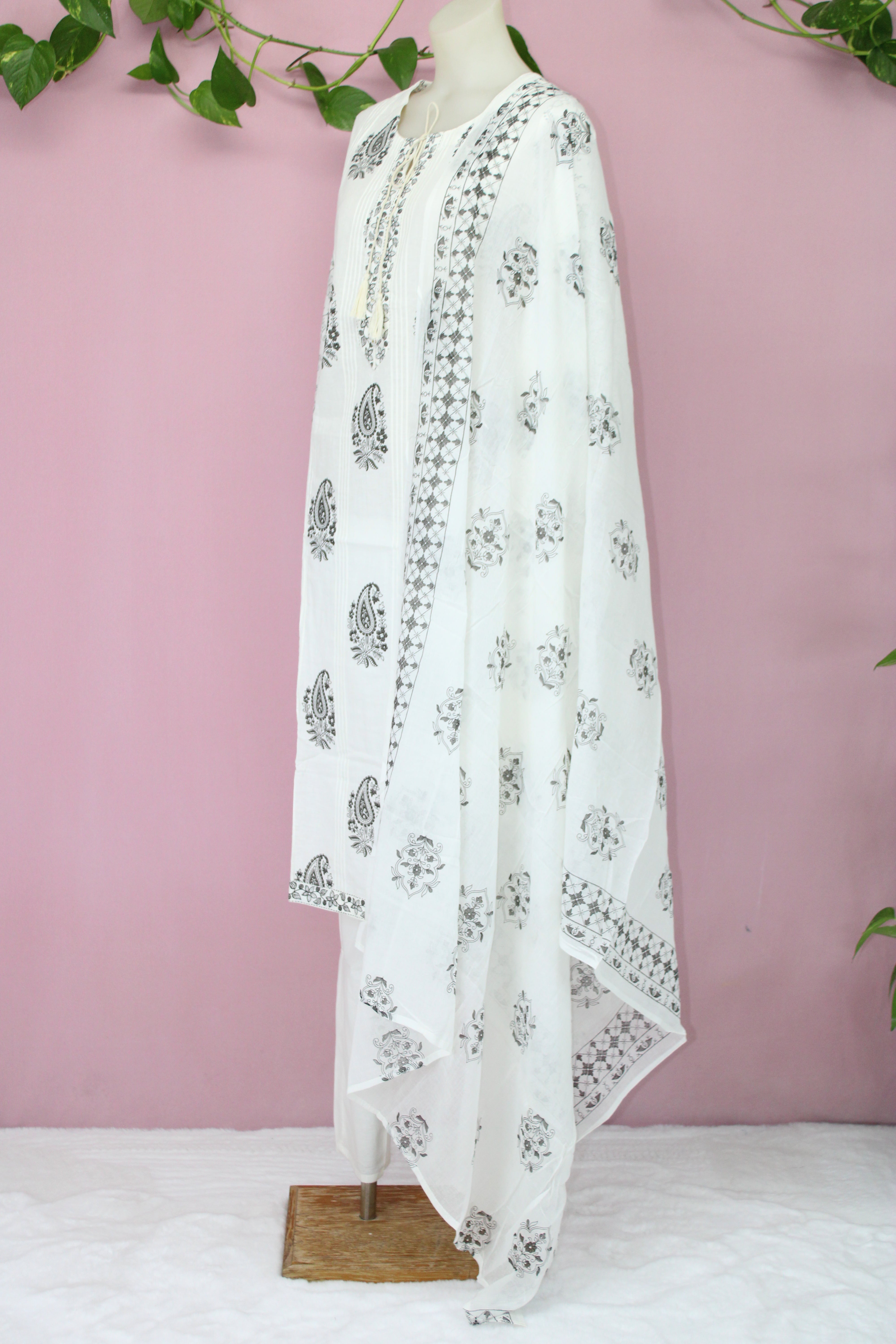 Vibha - Cotton Block-Printed Suit