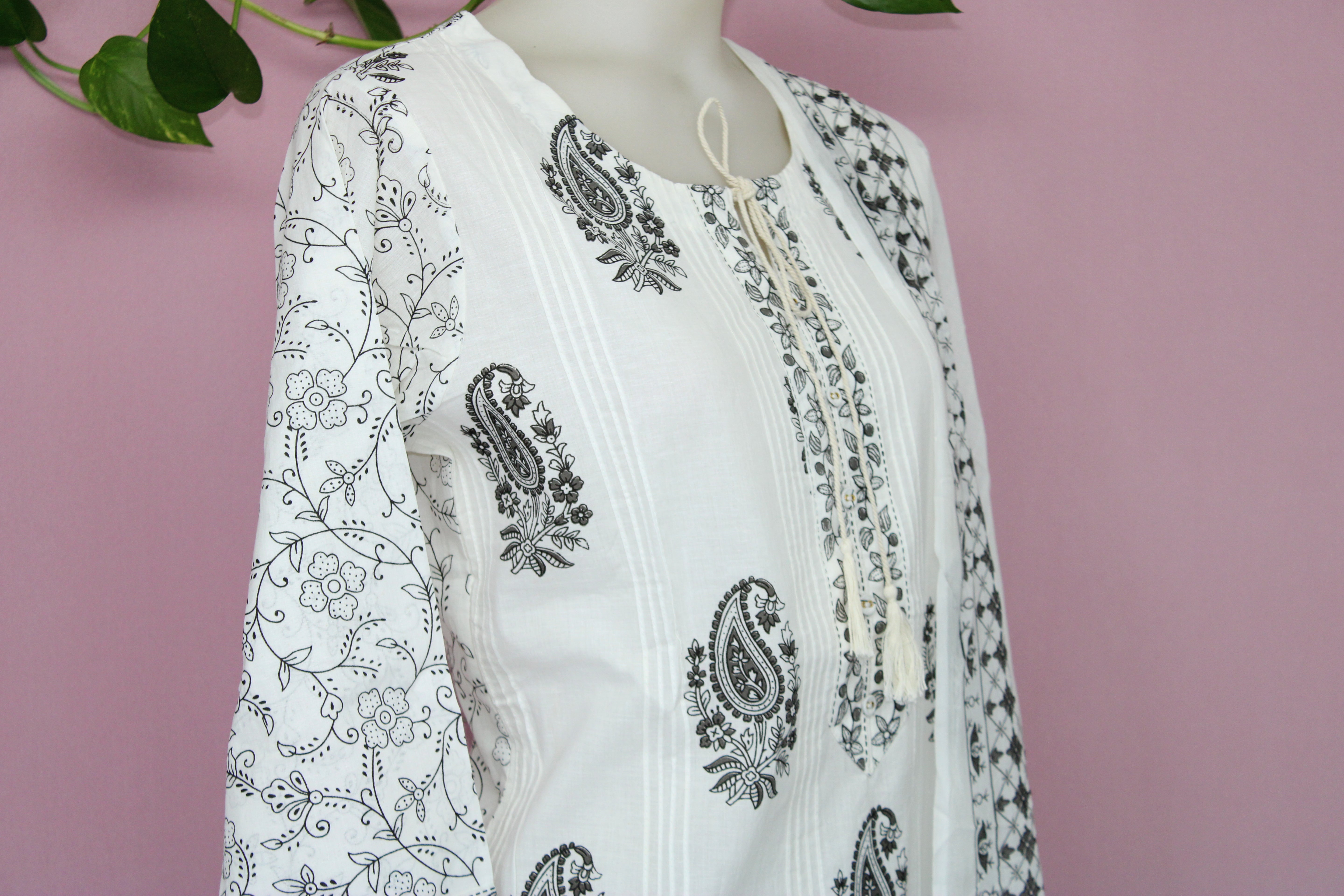 Vibha - Cotton Block-Printed Suit