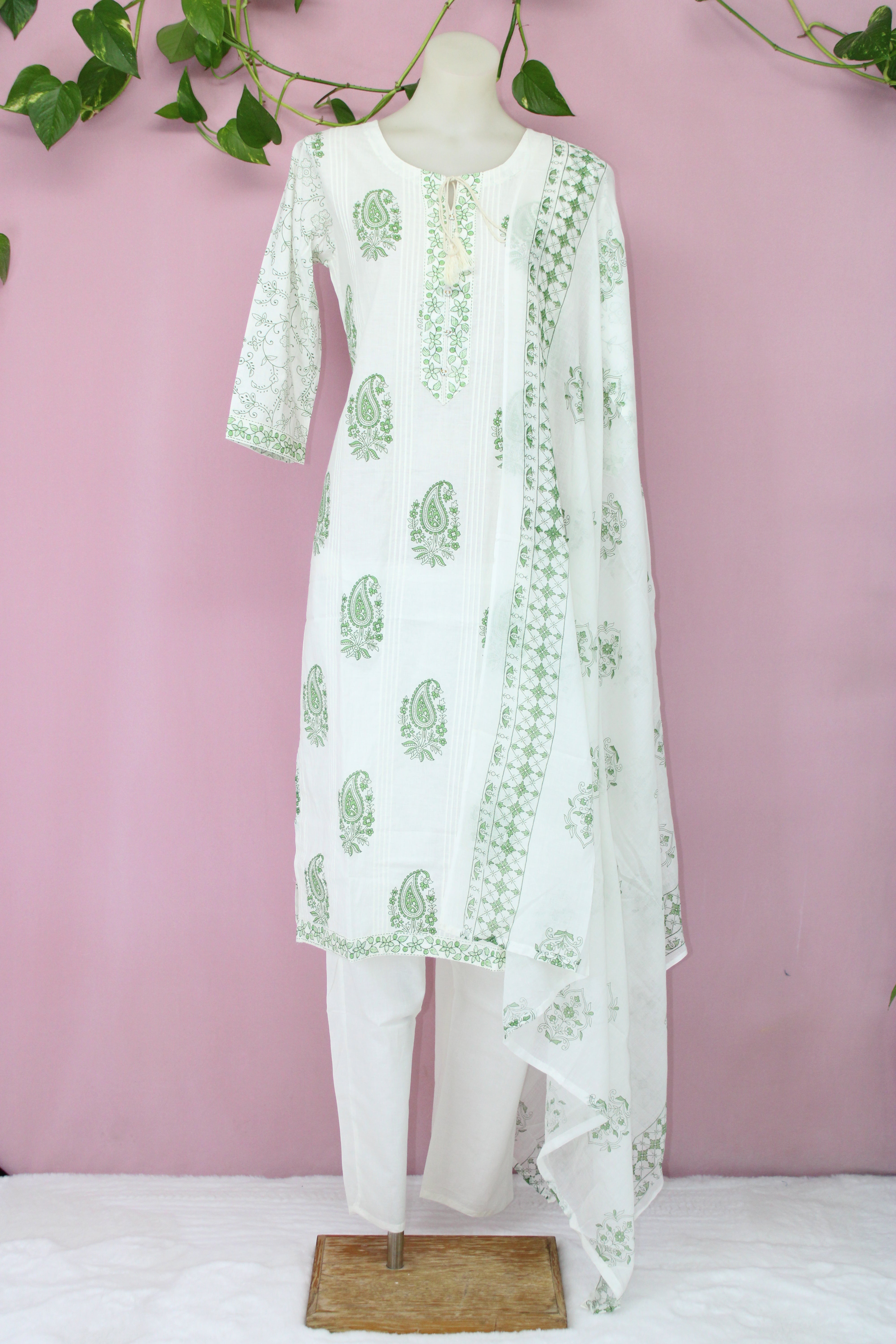 Vibha - Cotton Block-Printed Suit
