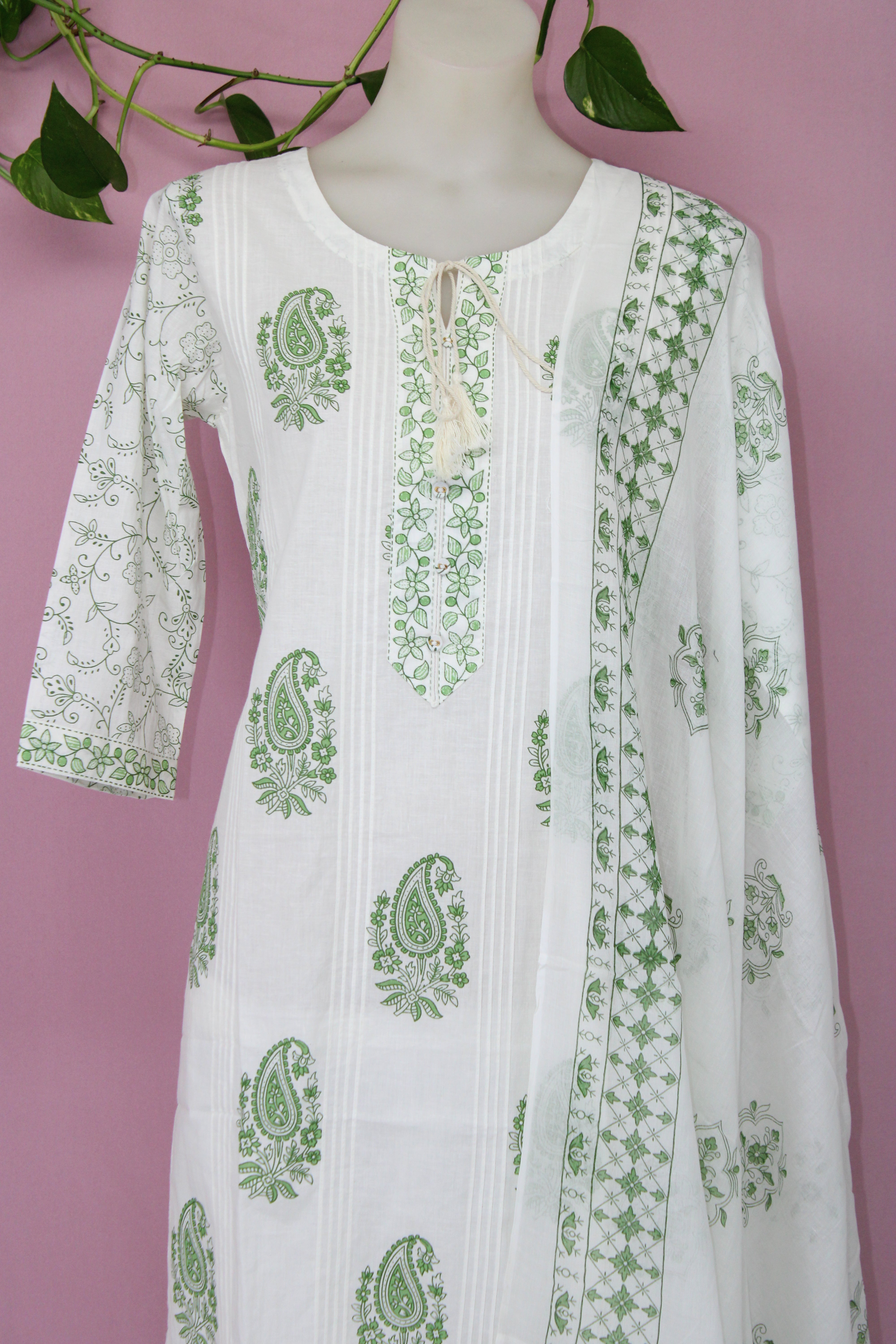 Vibha - Cotton Block-Printed Suit