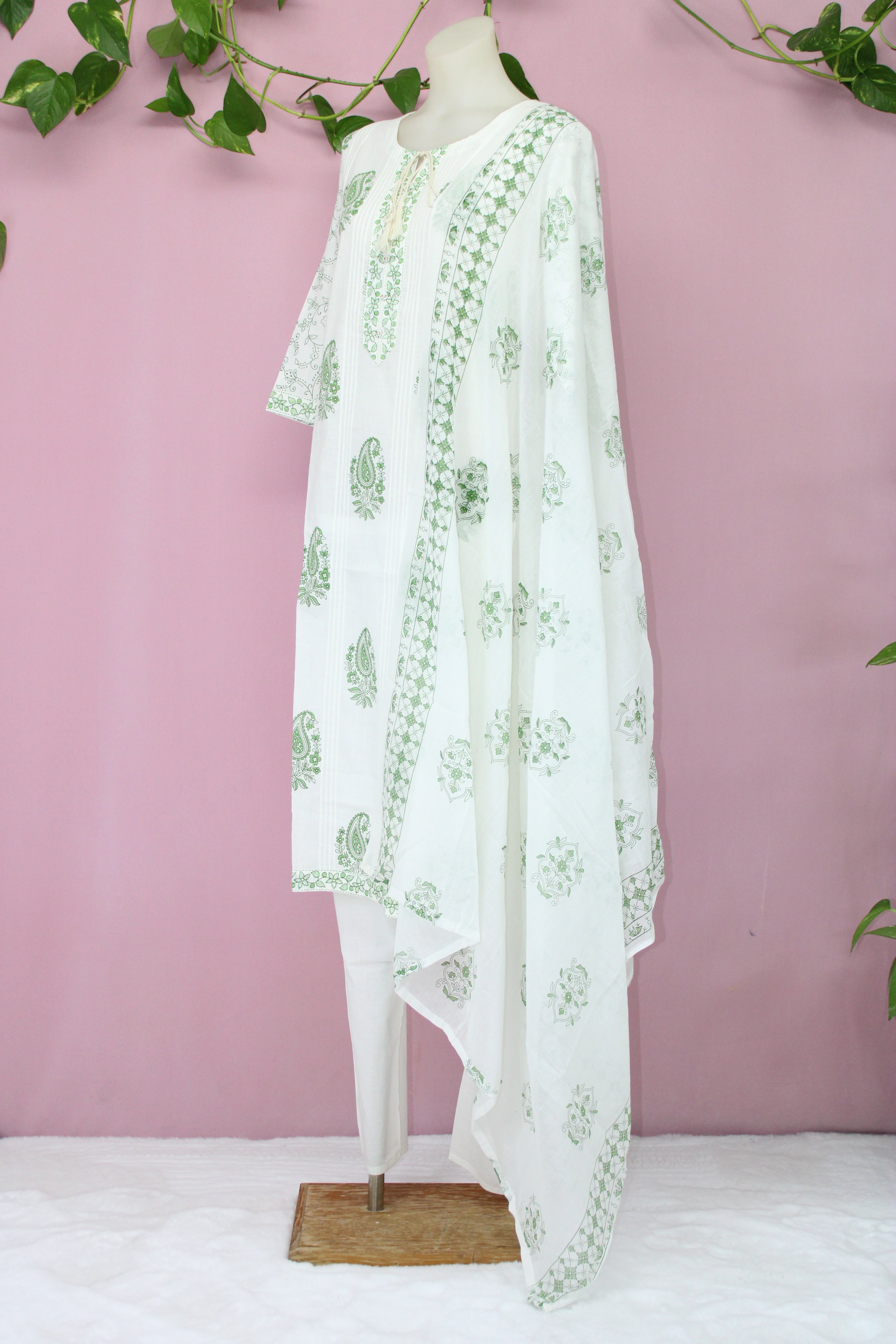 Vibha - Cotton Block-Printed Suit