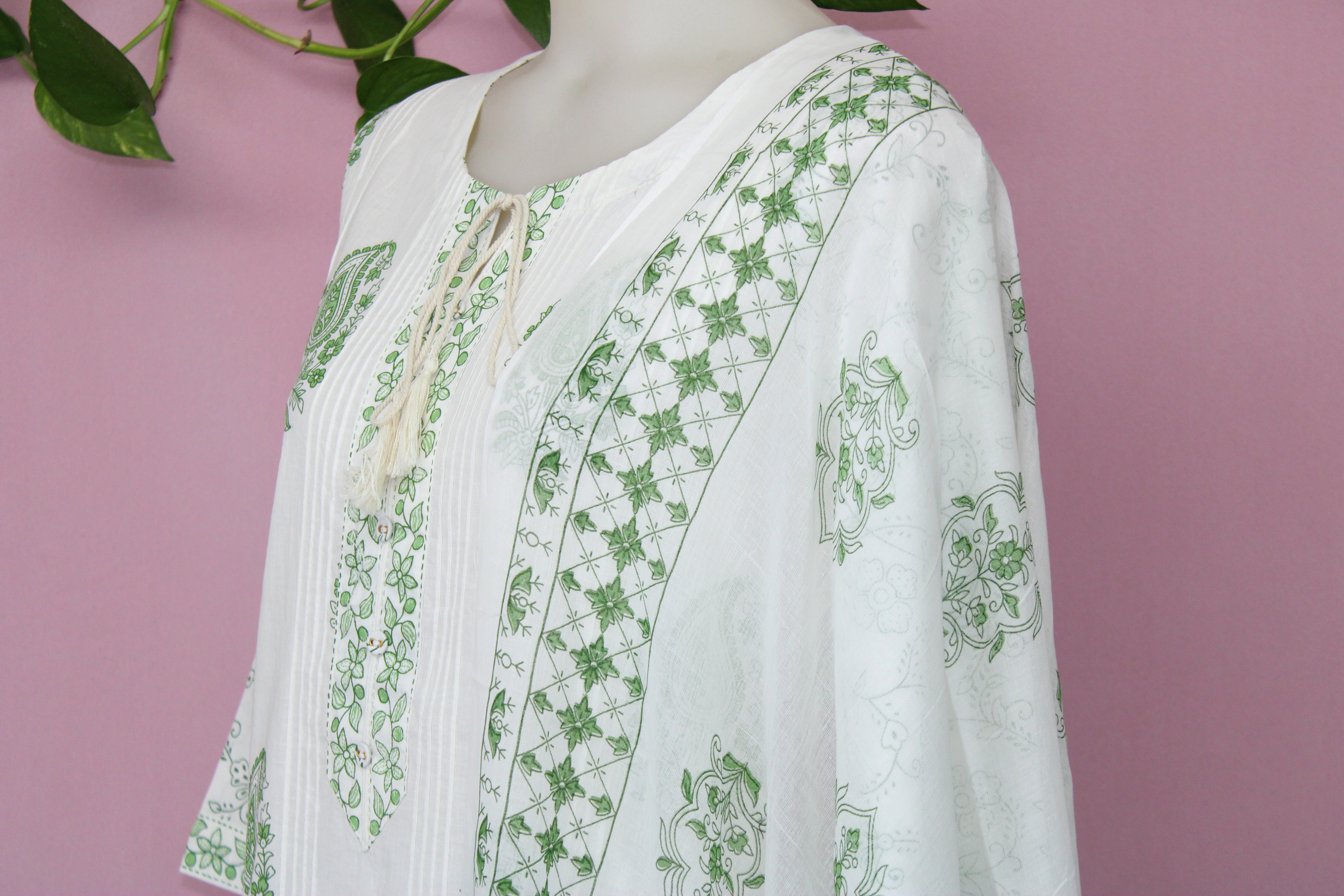 Vibha - Cotton Block-Printed Suit