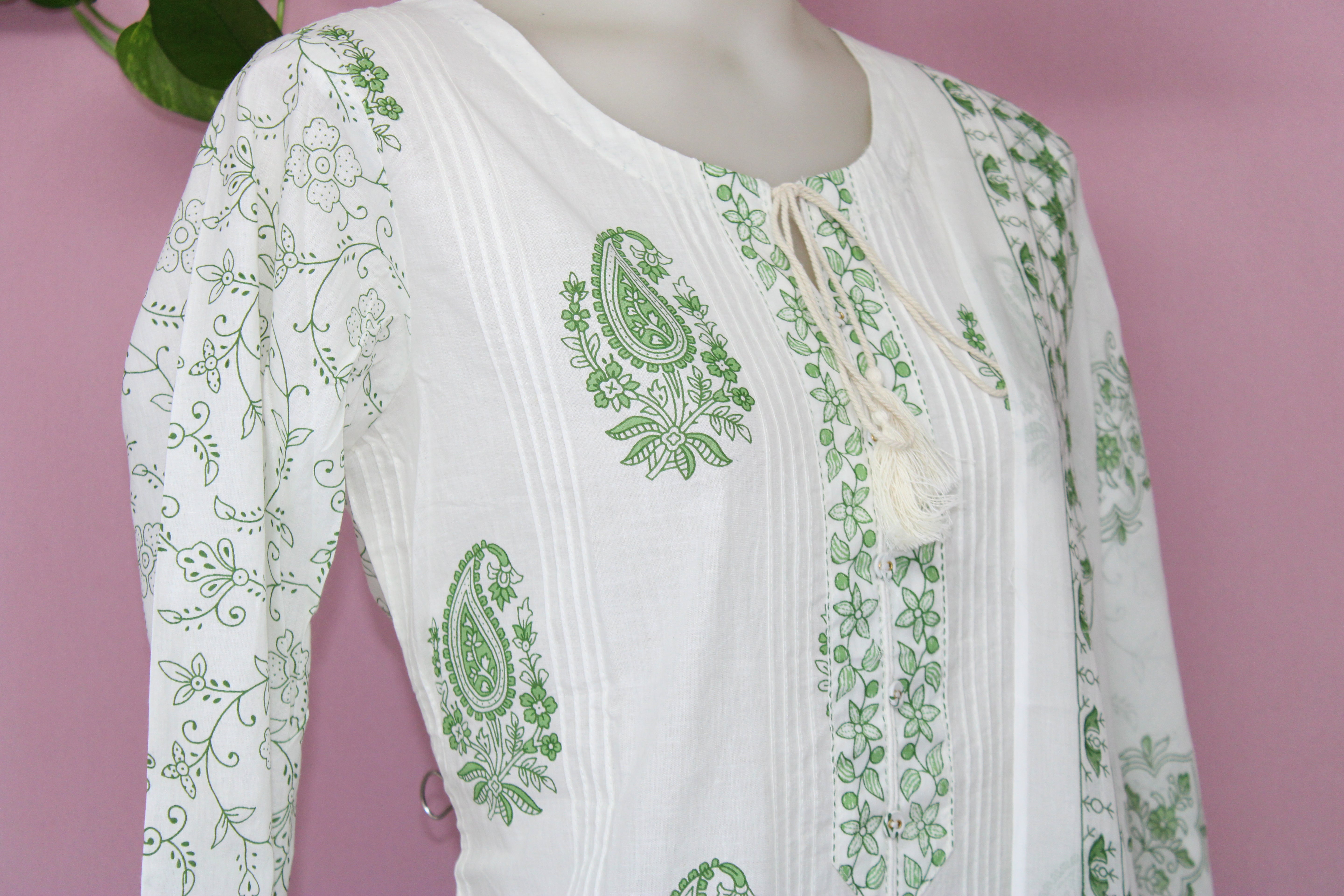 Vibha - Cotton Block-Printed Suit