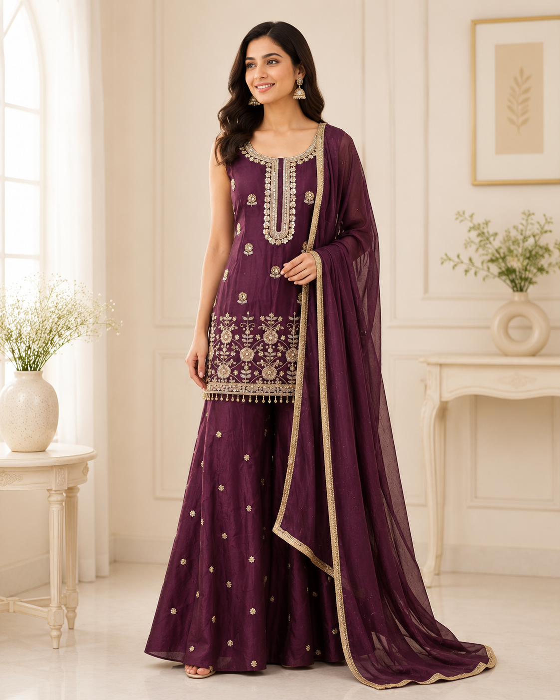 Zaina - Chinnon Plazo Set