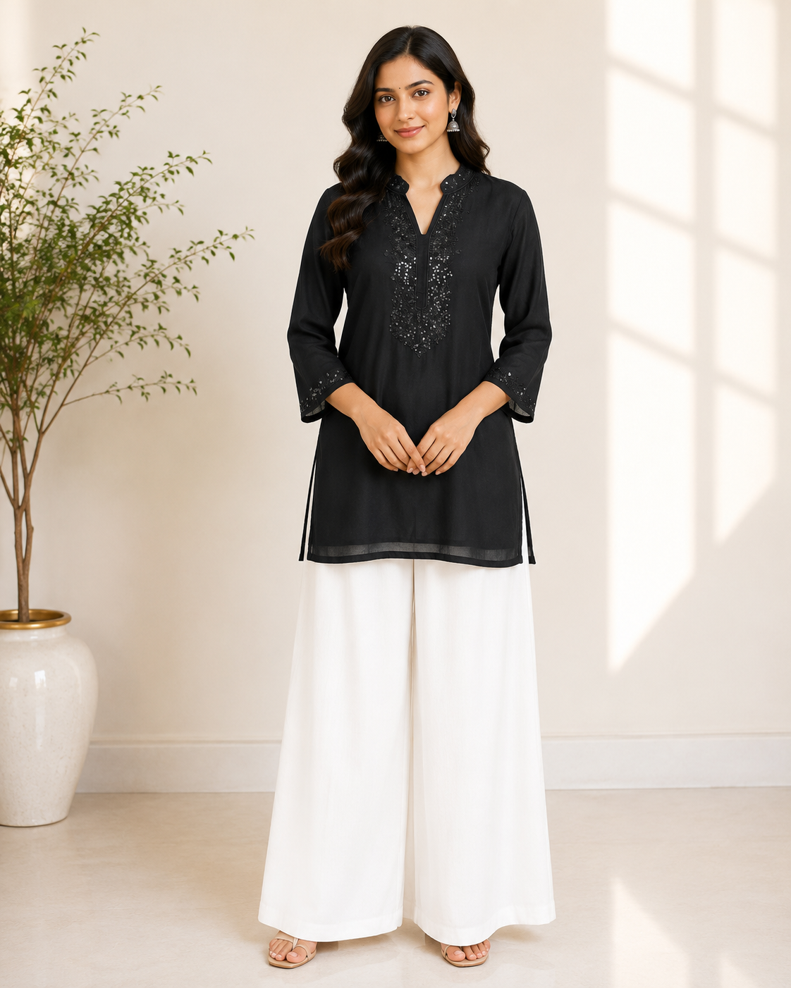 Zeba - Georgette Short Kurti