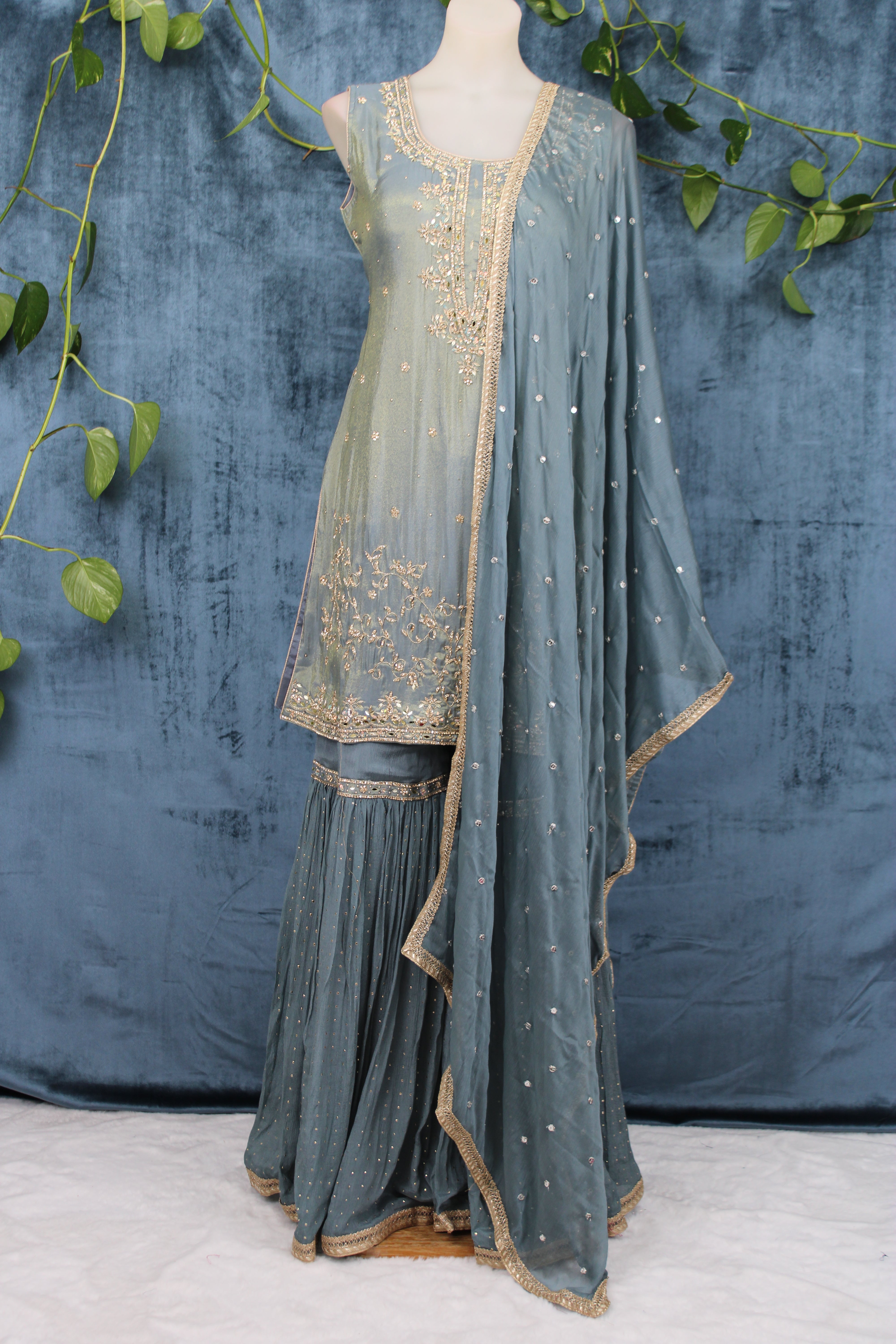 Ziya - Tissue Sharara Set