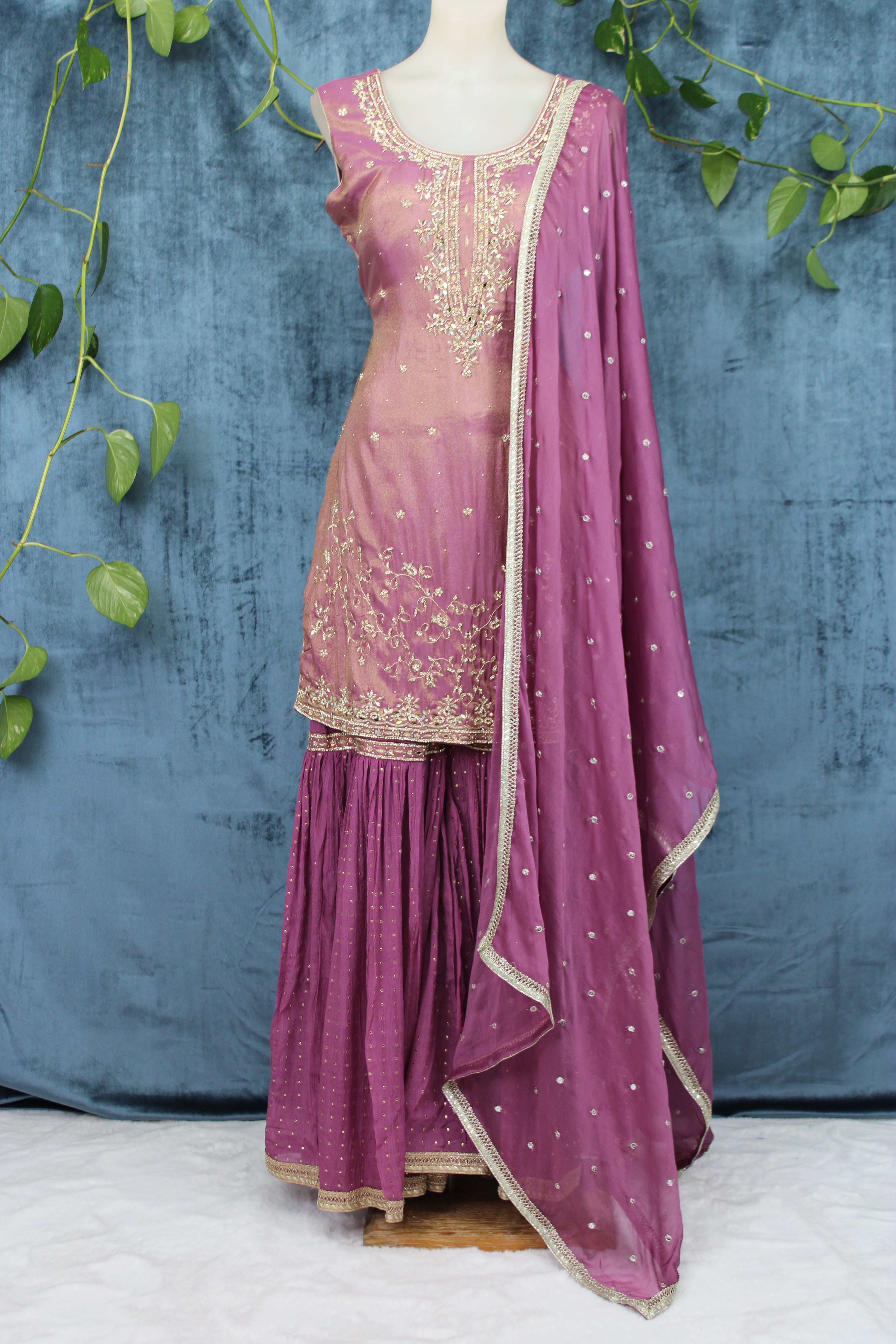 Ziya - Tissue Sharara Set