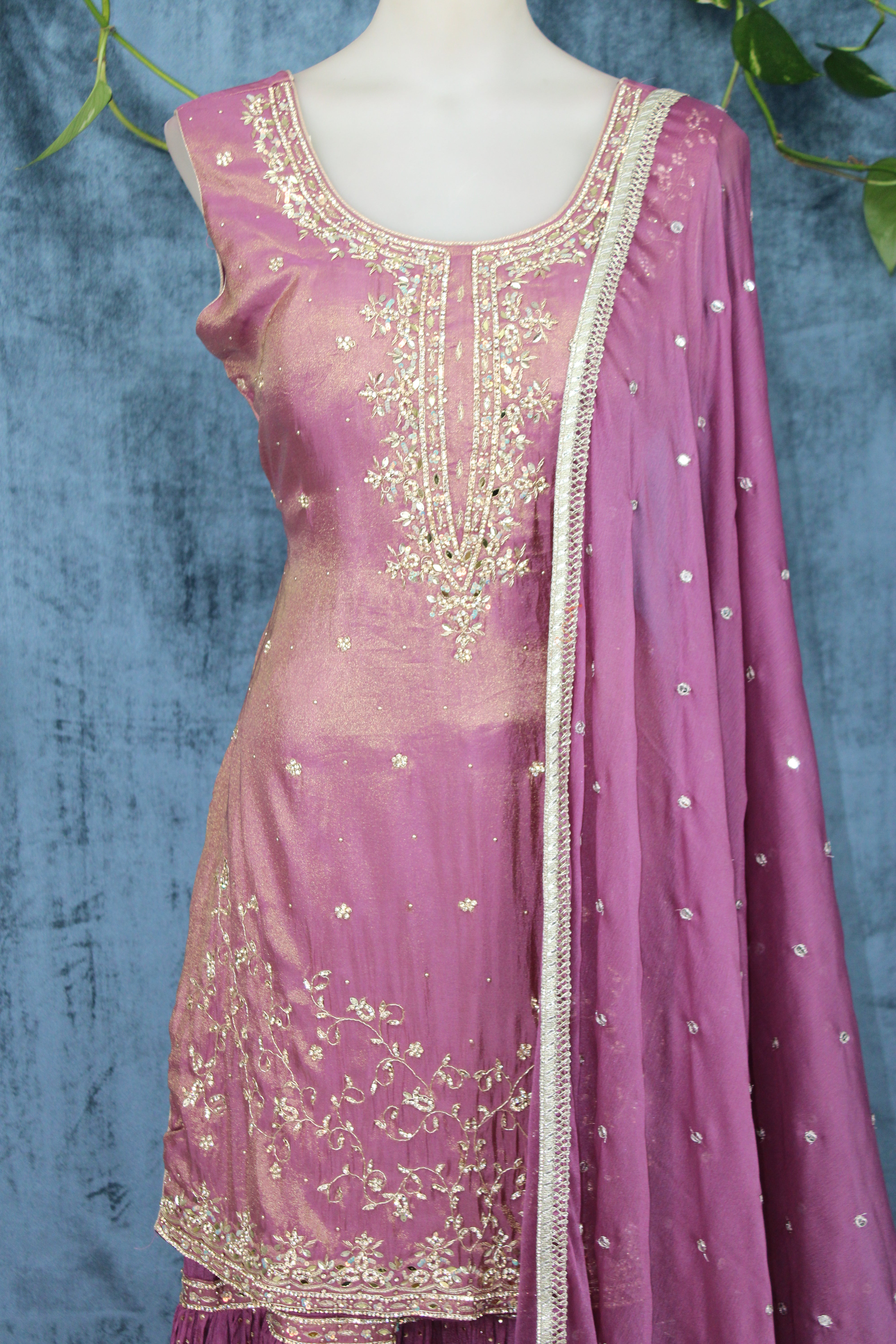 Ziya - Tissue Sharara Set