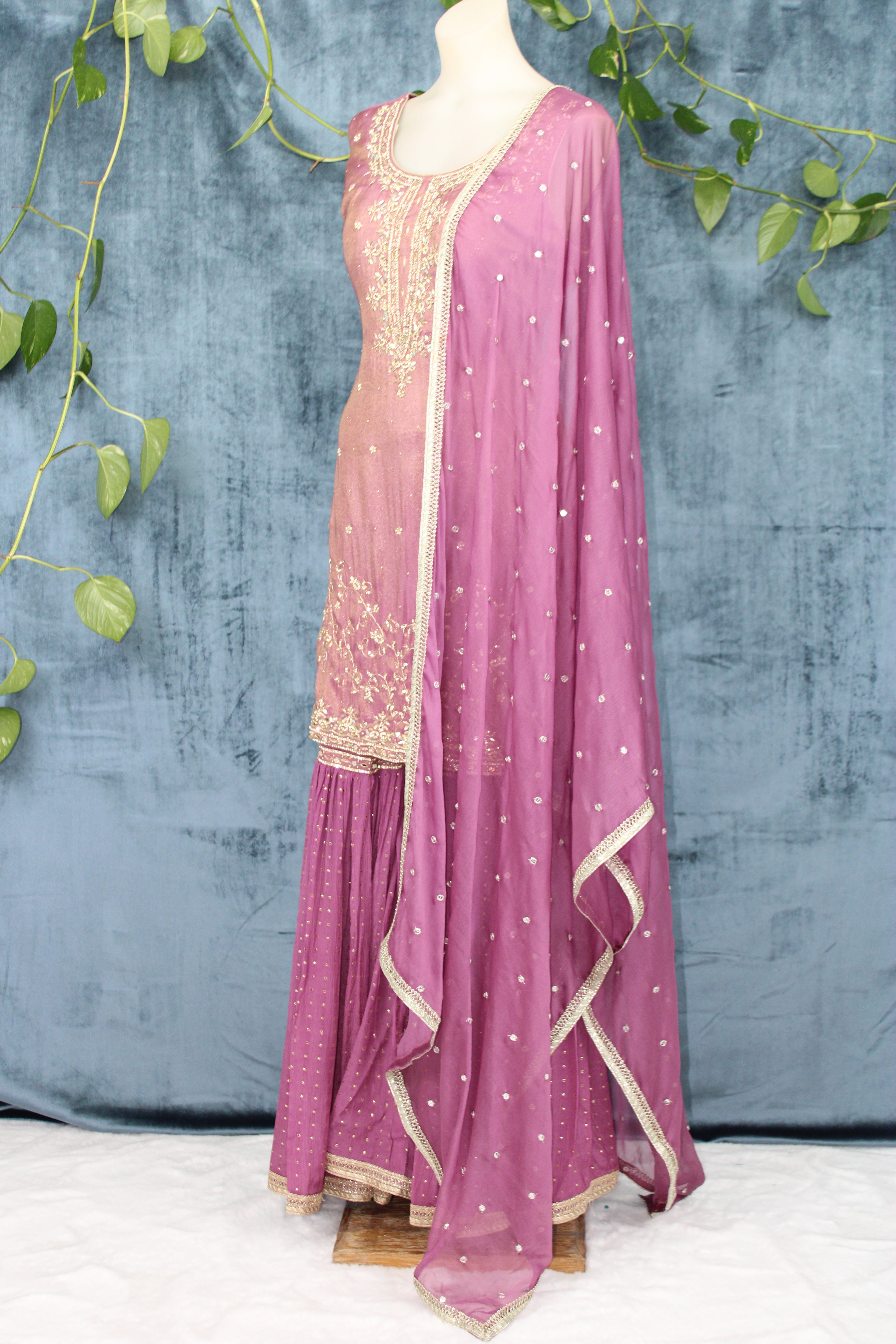 Ziya - Tissue Sharara Set